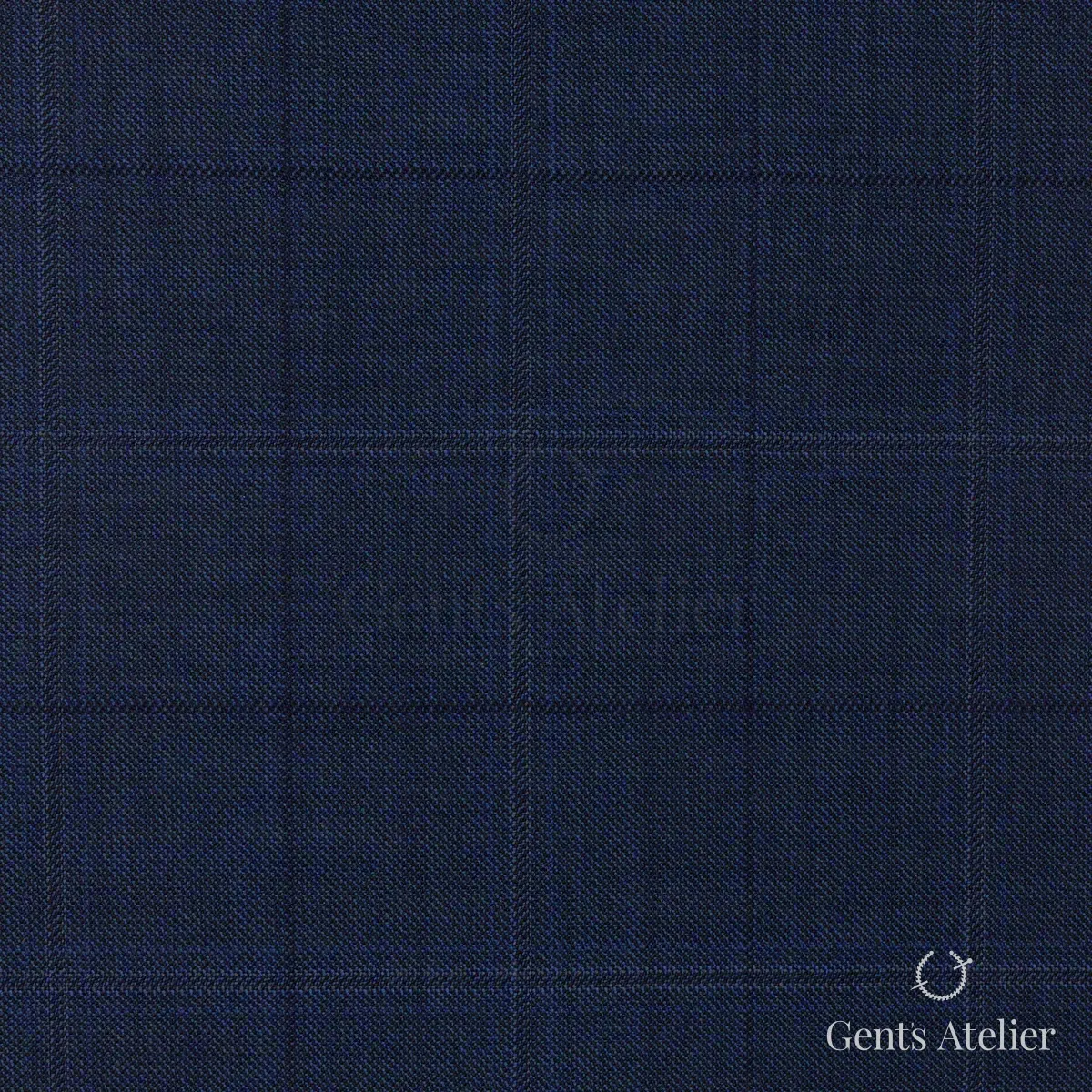 Костюм из Scabal 1503168 — тёмно-синий (нэйви, гладкий), Шерсть + кашемир