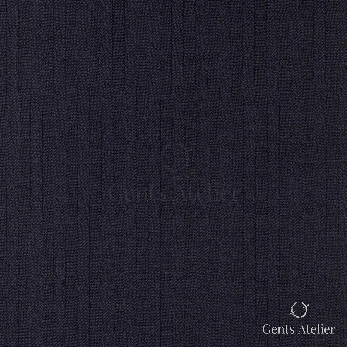 Костюм из Scabal 1503190 — тёмно-синий с тонкой полоской, Шерсть + кашемир