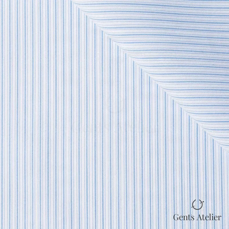 Сорочка из A&C 121234 — белый с голубым, 71% хлопок