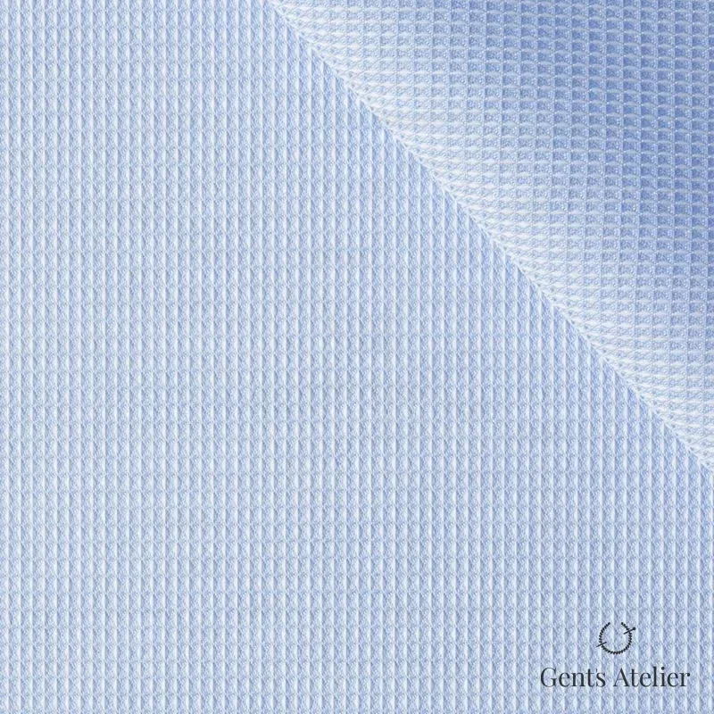 Сорочка из A&C 110043 — голубой, 60% хлопок