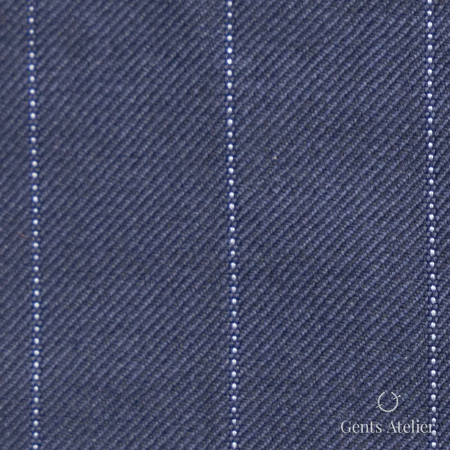Костюм из Loro Piana TTL2430 — тёмно-синий в полоску, 100% Шерсть