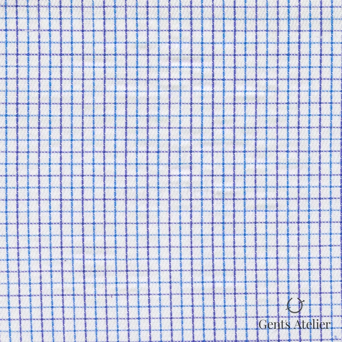 Сорочка из Geneva TSCL054 — Белый / Синий-фиолетовый, 100% хлопок