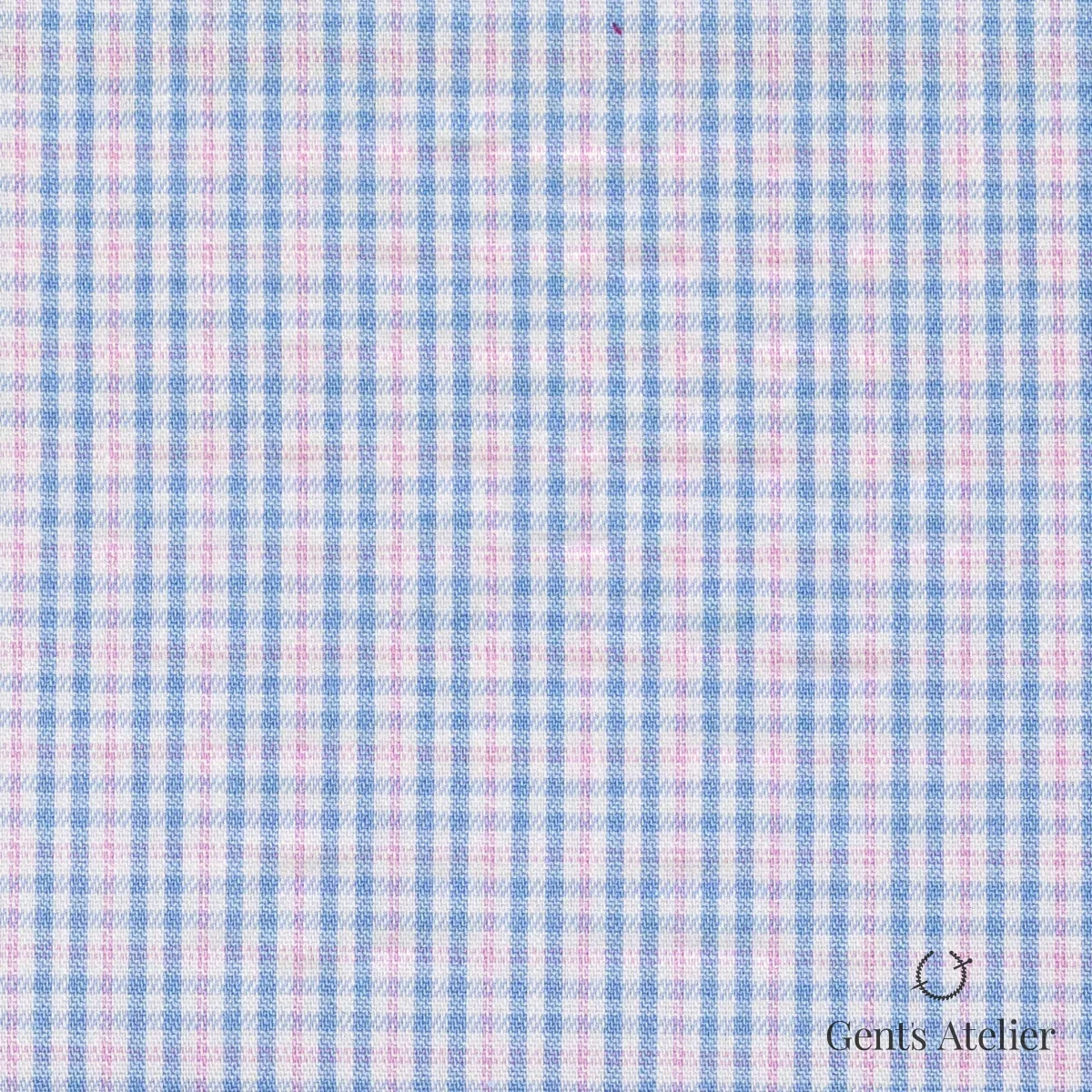 Сорочка из Geneva TSCL059 — Белый / Голубой-розовый-сиреневый, 100% хлопок