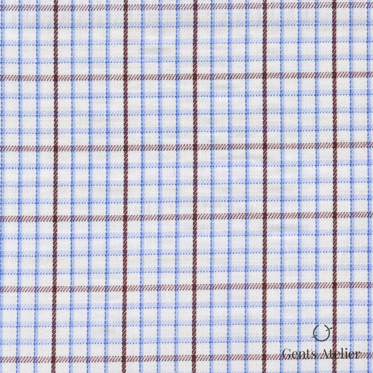 Сорочка из Geneva TSCL066 — Белый / Коричневый, 100% хлопок