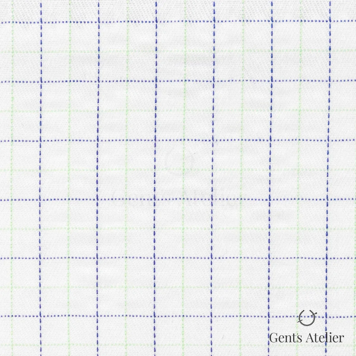 Сорочка из Geneva TSHL382 — Белый / Сине-зелёный, 100% хлопок