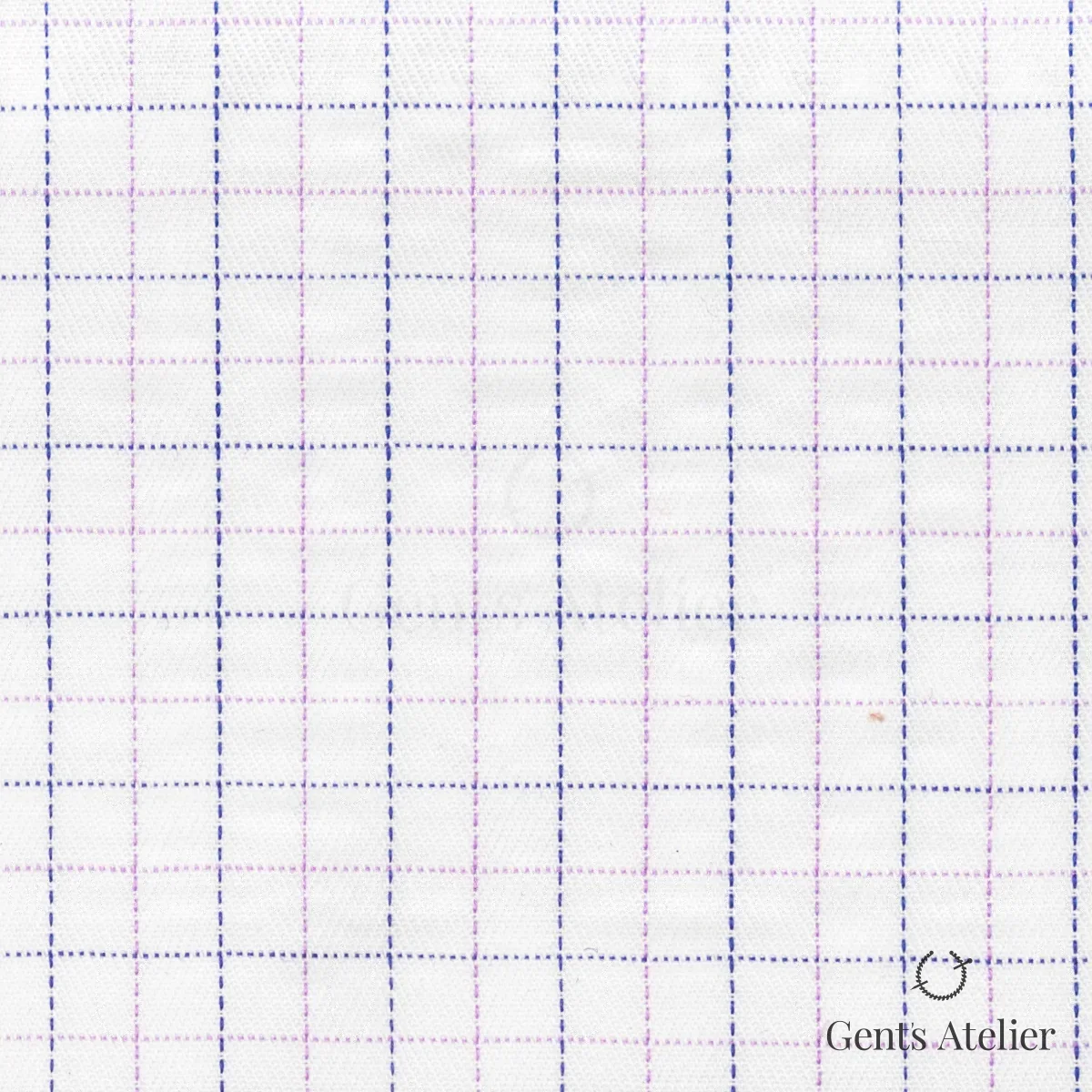 Сорочка из Geneva TSHL383 — Белый / Сиренево-синий, 100% хлопок