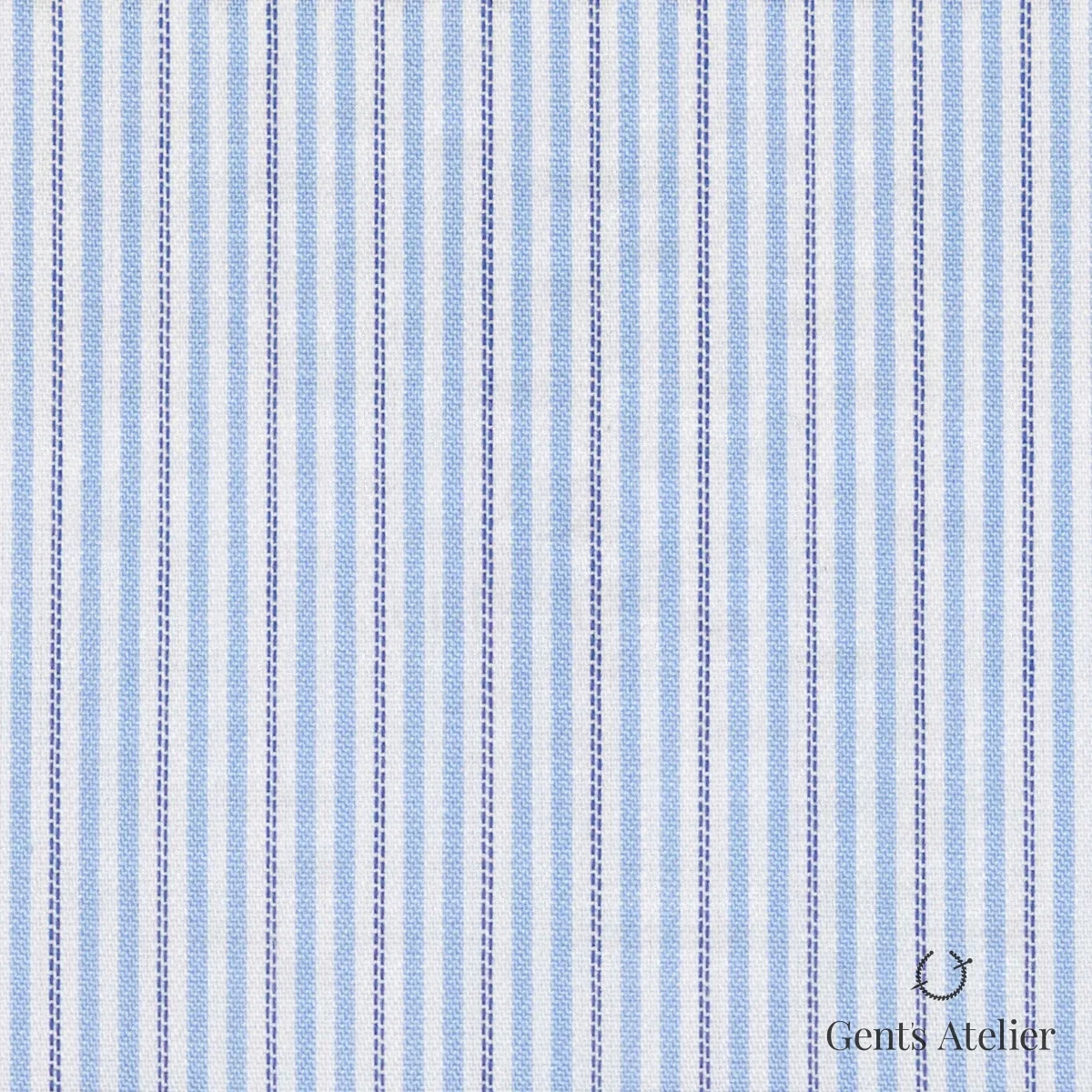 Сорочка из Geneva TSHL697 — Белый / Синий, 100% хлопок