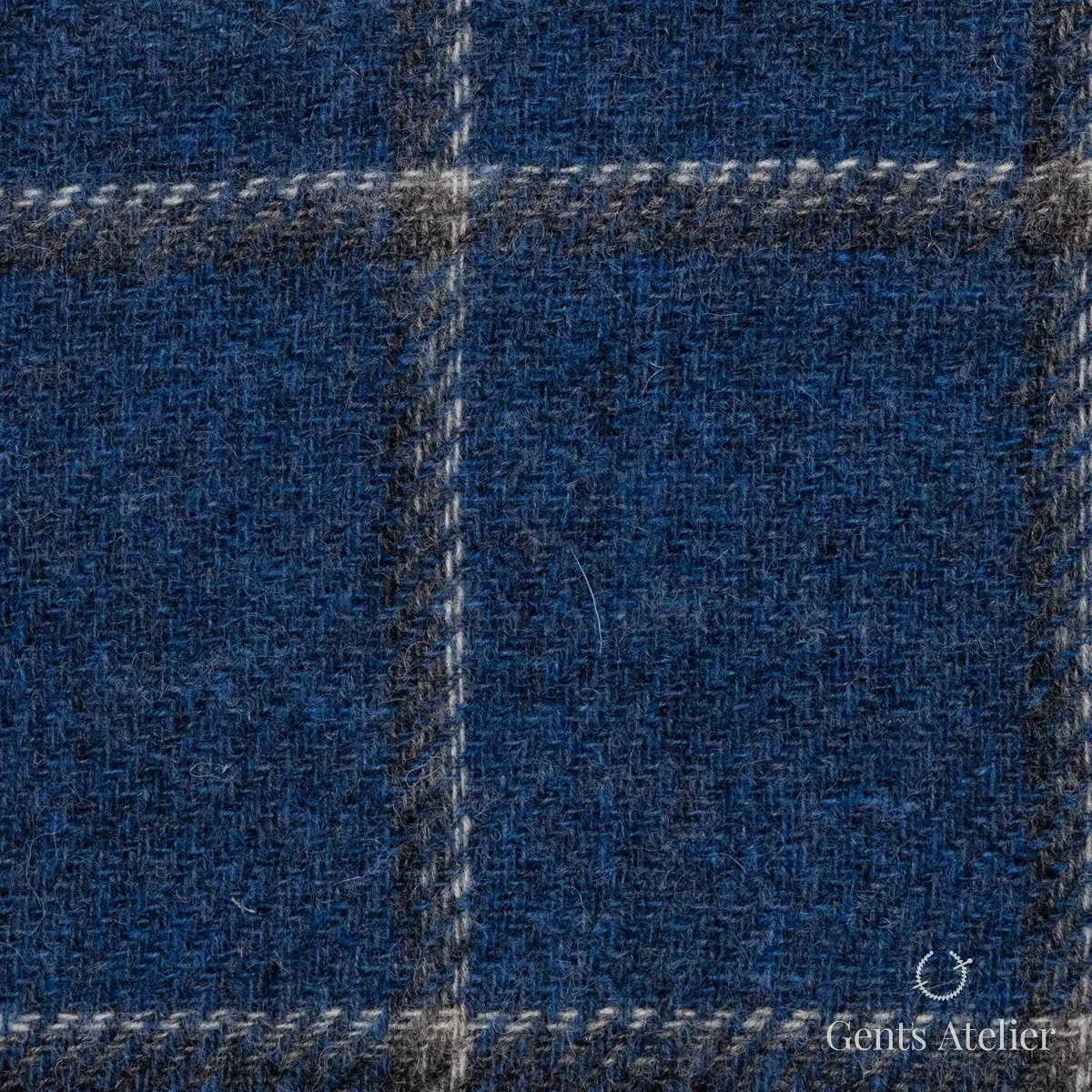 Зимний костюм из Holland & Sherry 8821004 — синий, 100% шерсть