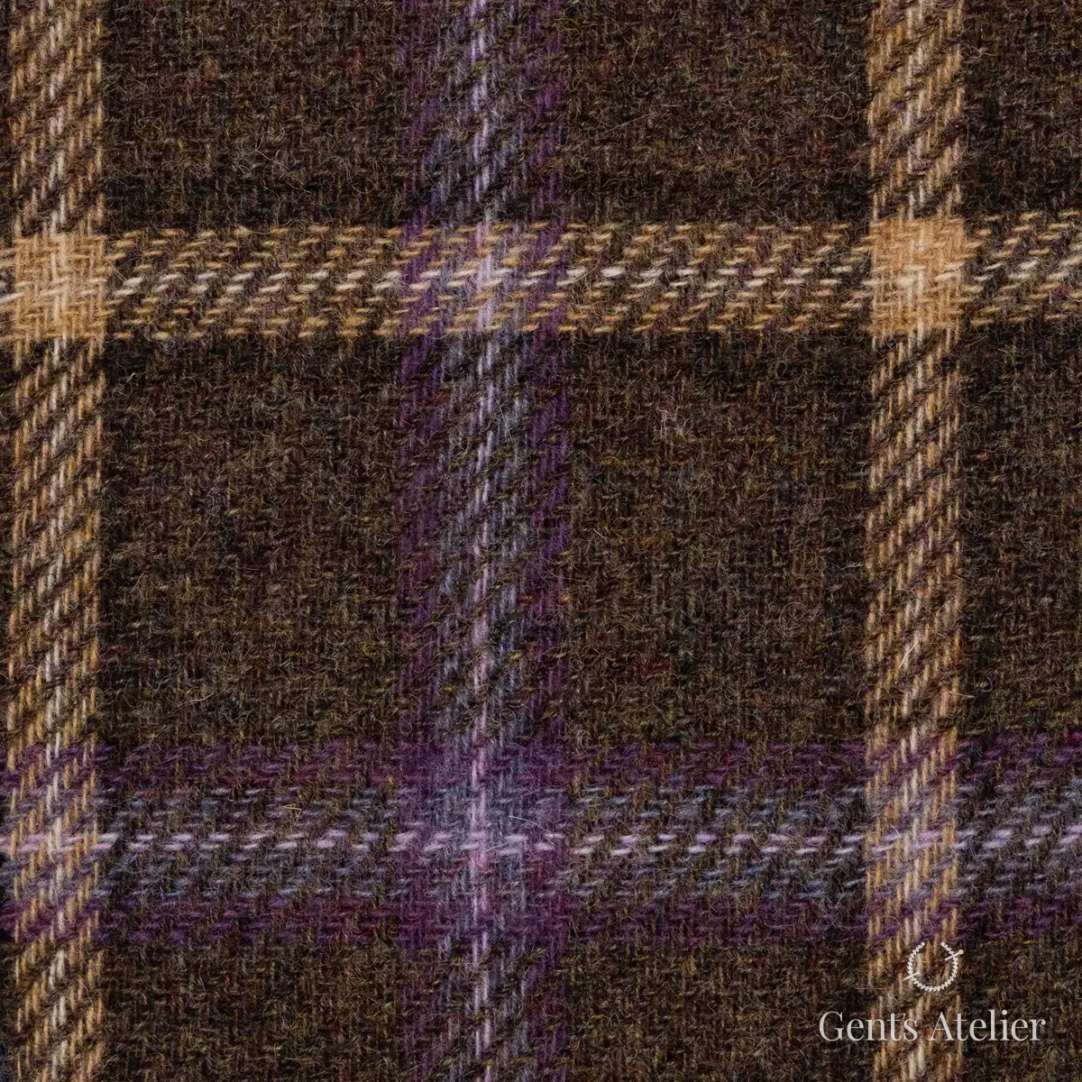 Зимний костюм из Holland & Sherry 8821009 — коричневый, 100% шерсть