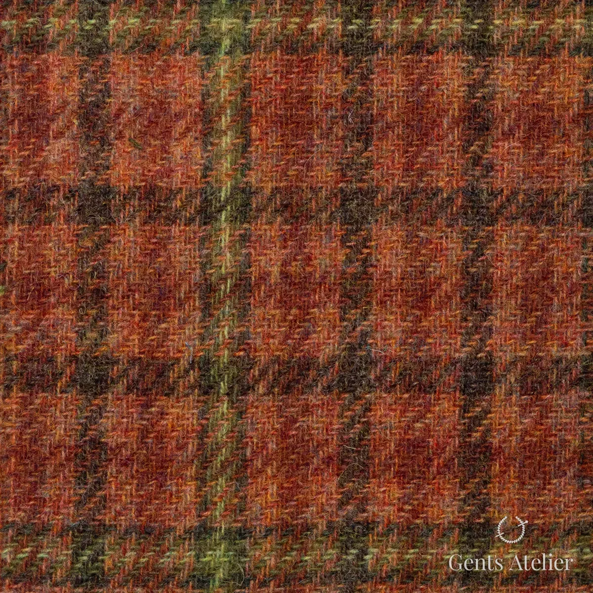 Зимний костюм из Holland & Sherry 8821018 — оранжевый, 100% шерсть