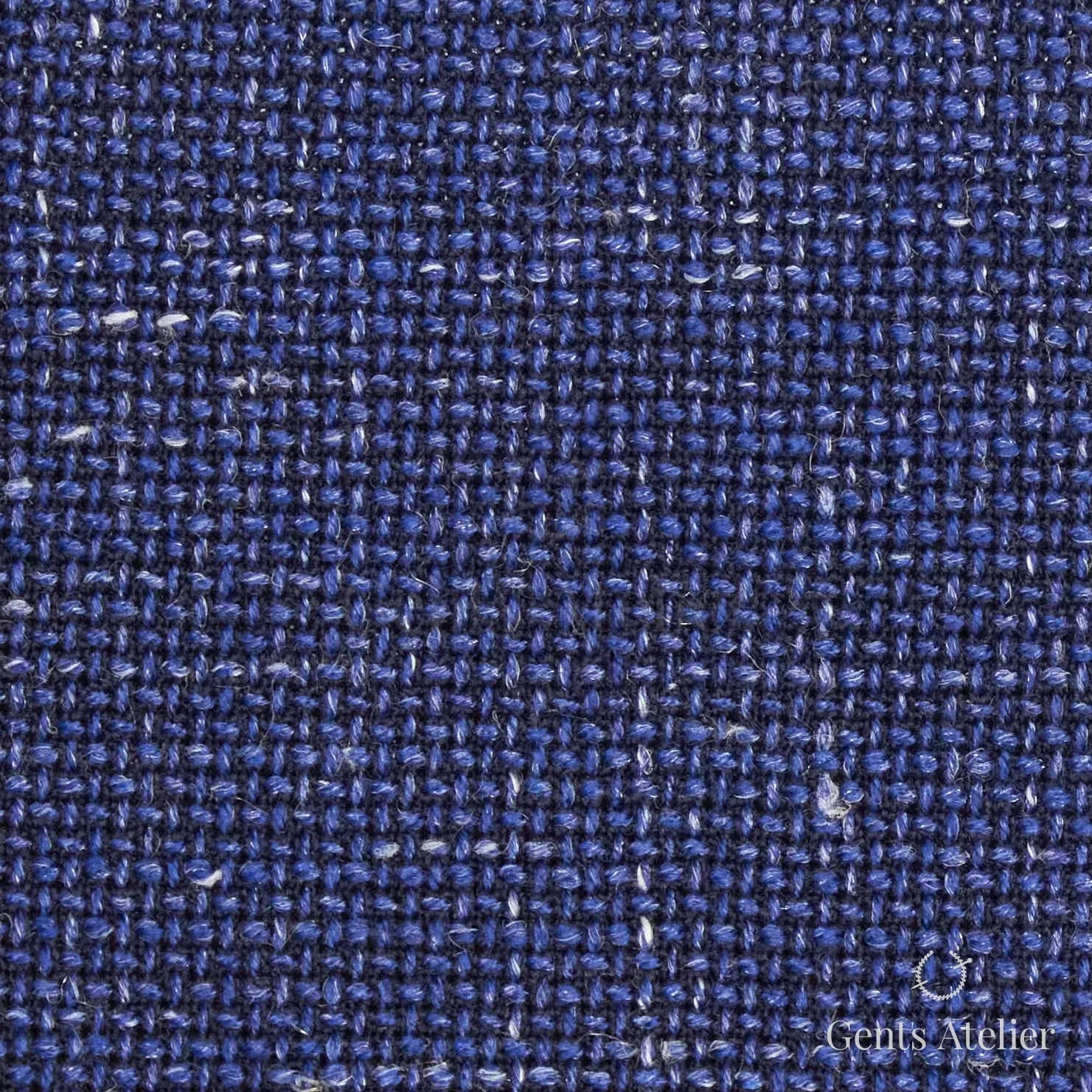 Костюм из Iniziare JX131 — тёмно-синий меланж, 91% Шерсть, 6% Лён, 2% Шёлк, 1% Эластан