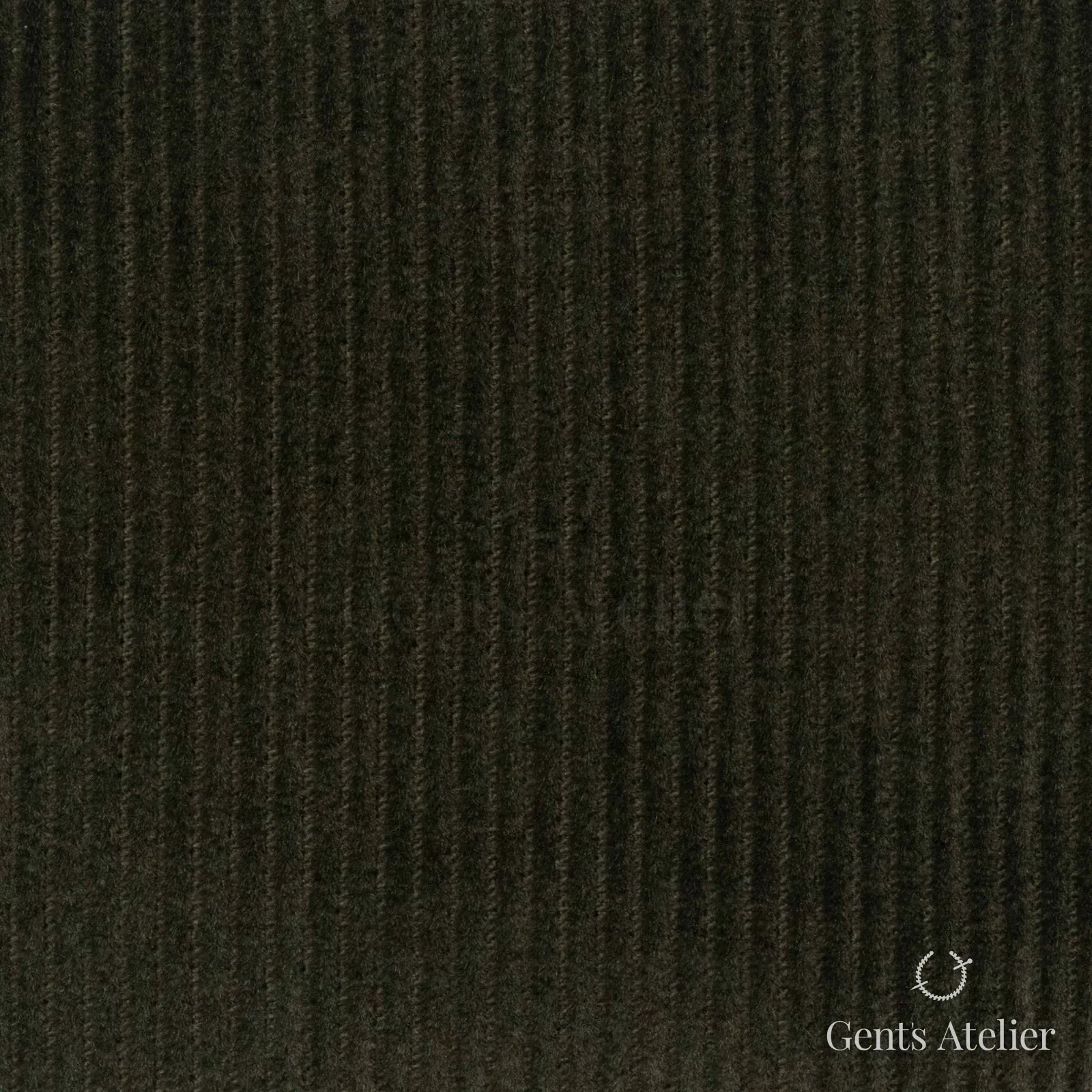 Костюмная ткань Marzoni 605 - 486 / 500 — Оливковый, полоса, 100% хлопок