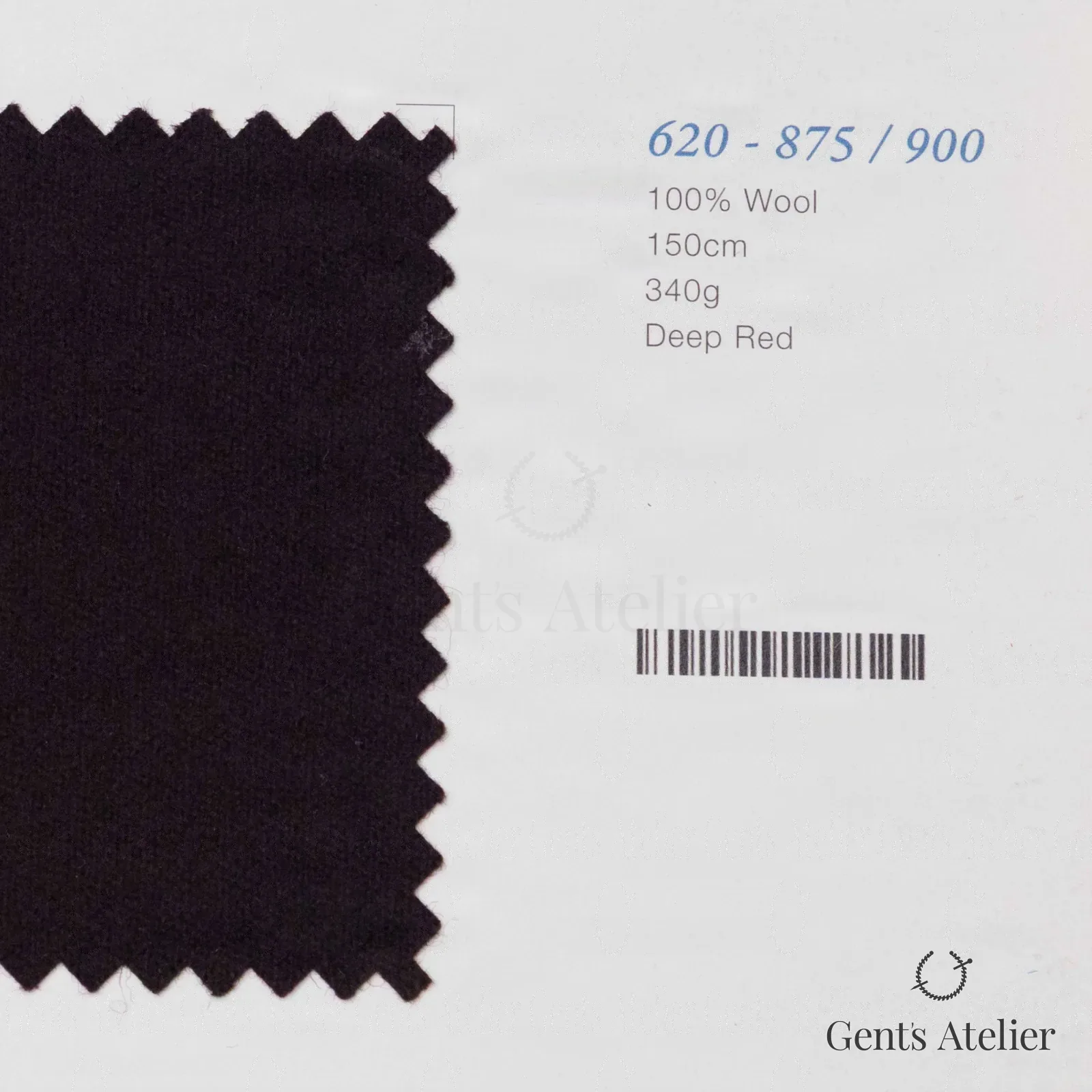 Костюмная ткань Marzoni 620 - 875 / 900 — Deep Red, однотонная, 100% шерсть