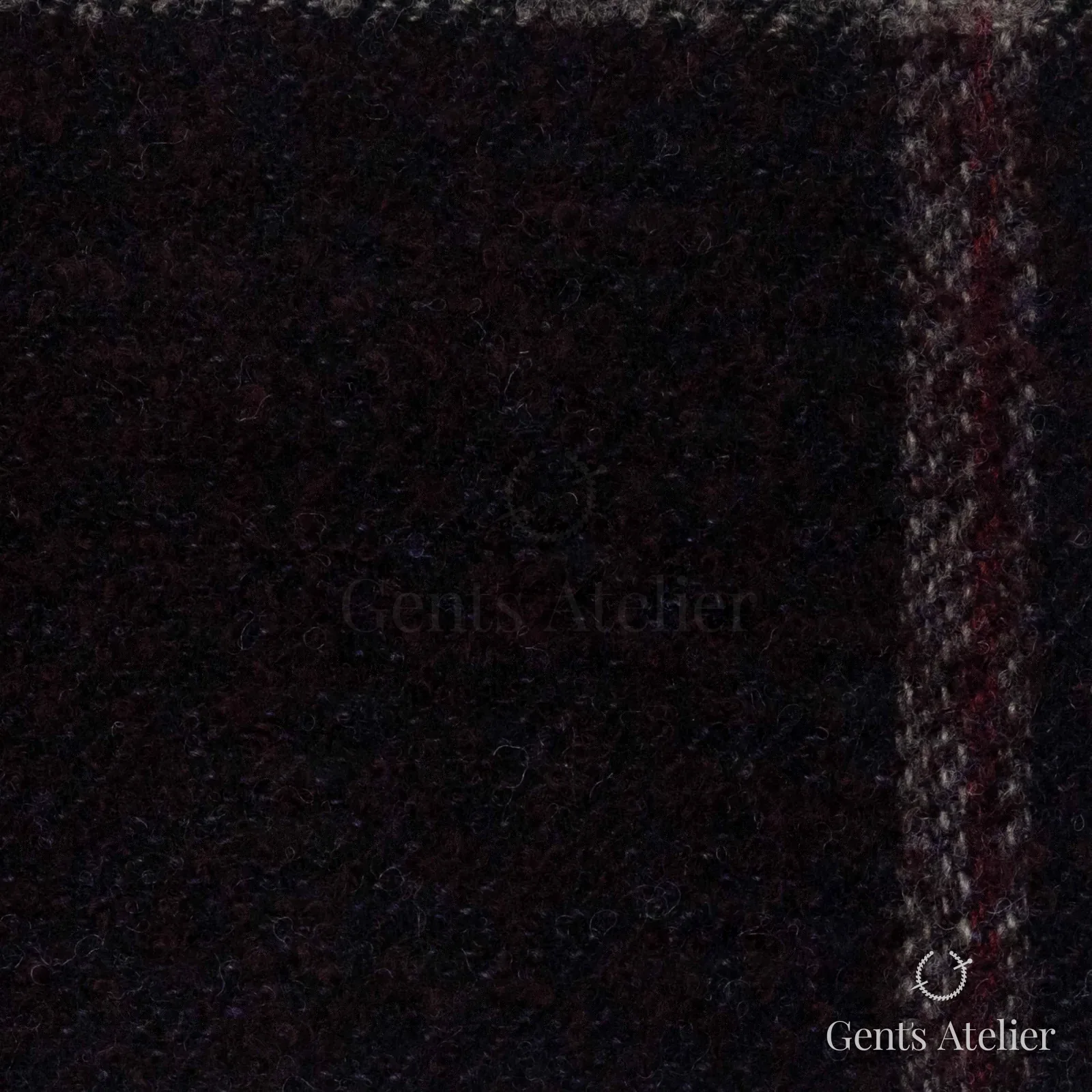 Костюмная ткань Marzoni 641 - 073 / 900 — Deep Red / Серый, оконная клетка, 90% шерсть, 10% полиамид