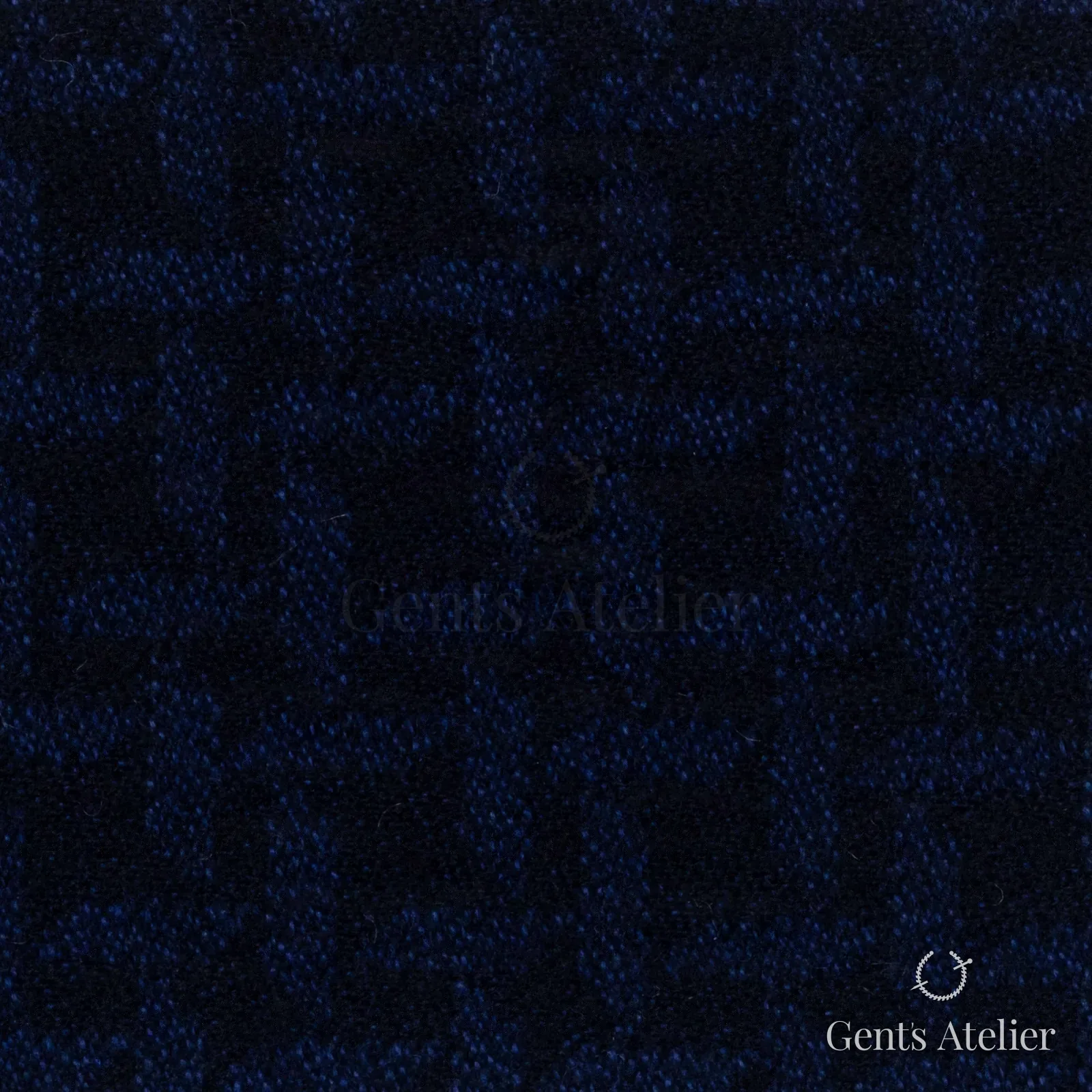 Костюмная ткань Marzoni 641 - 074 / 900 — Синий, клетка, 55% хлопок, 45% шерсть