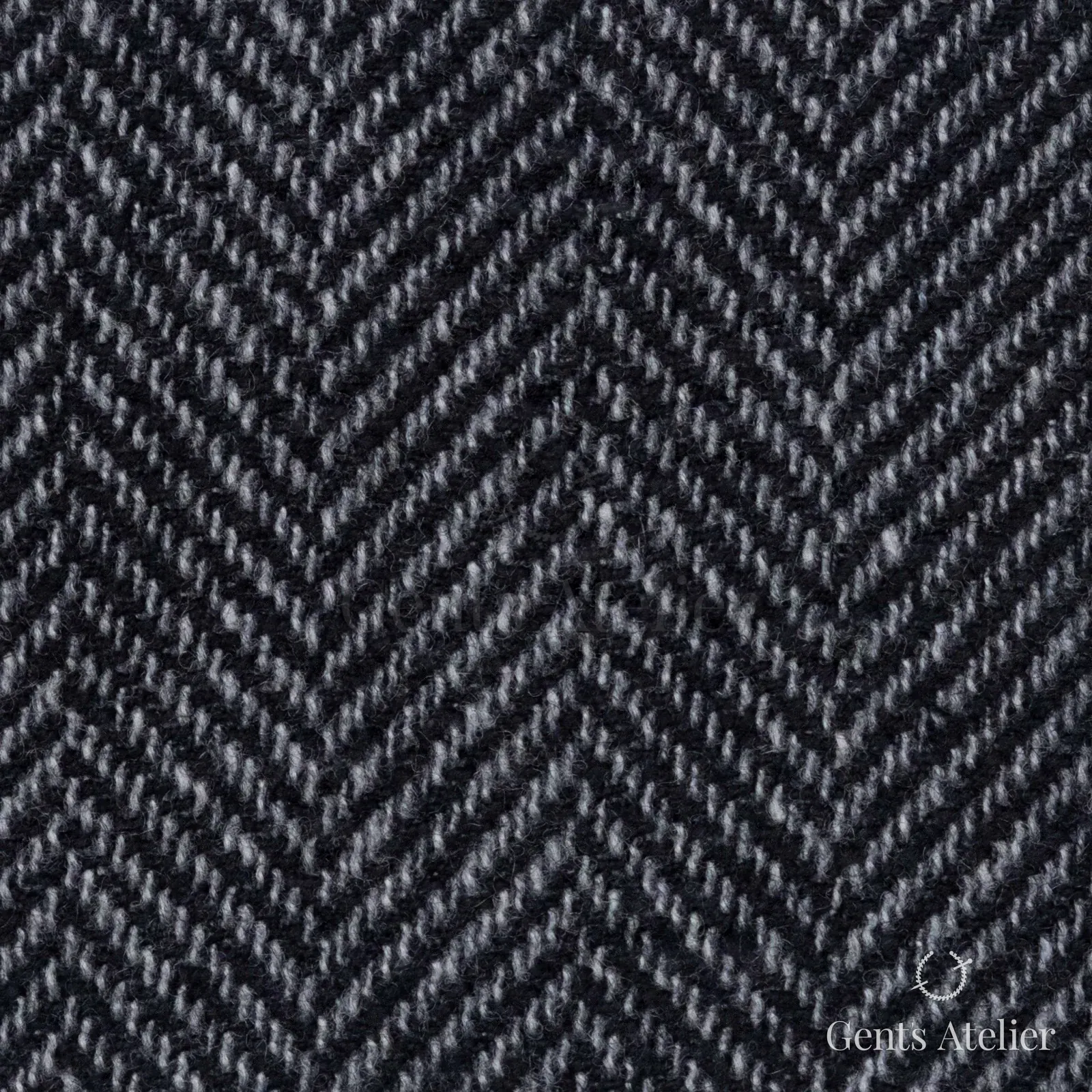 Костюмная ткань Marzoni 651 - 040 / 1500 — Серый, ёлочка, 95% шерсть, 5% кашемир