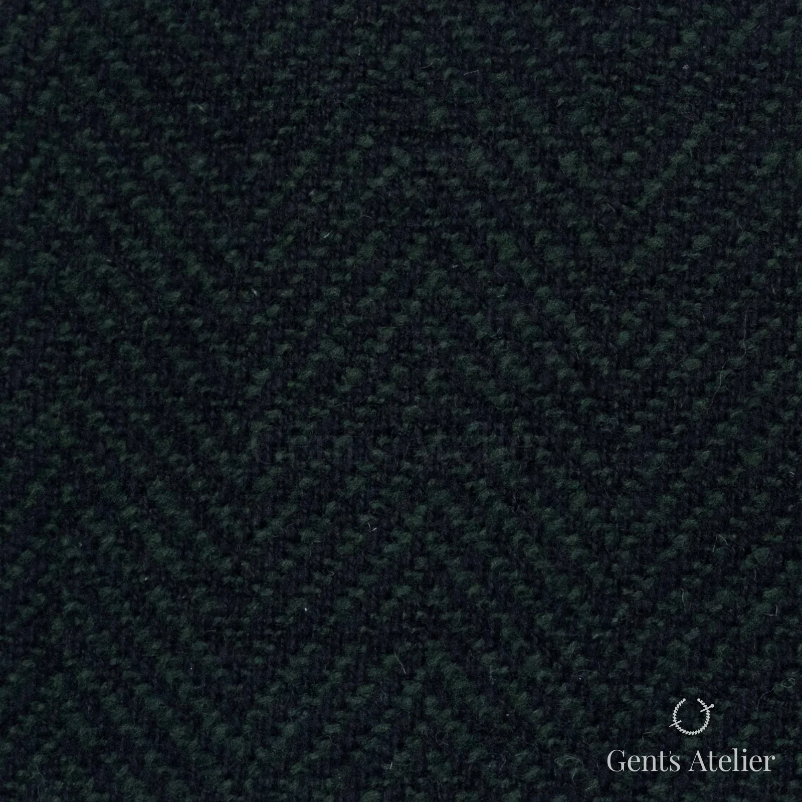 Костюмная ткань Marzoni 651 - 041 / 1500 — Зелёный, ёлочка, 95% шерсть, 5% кашемир