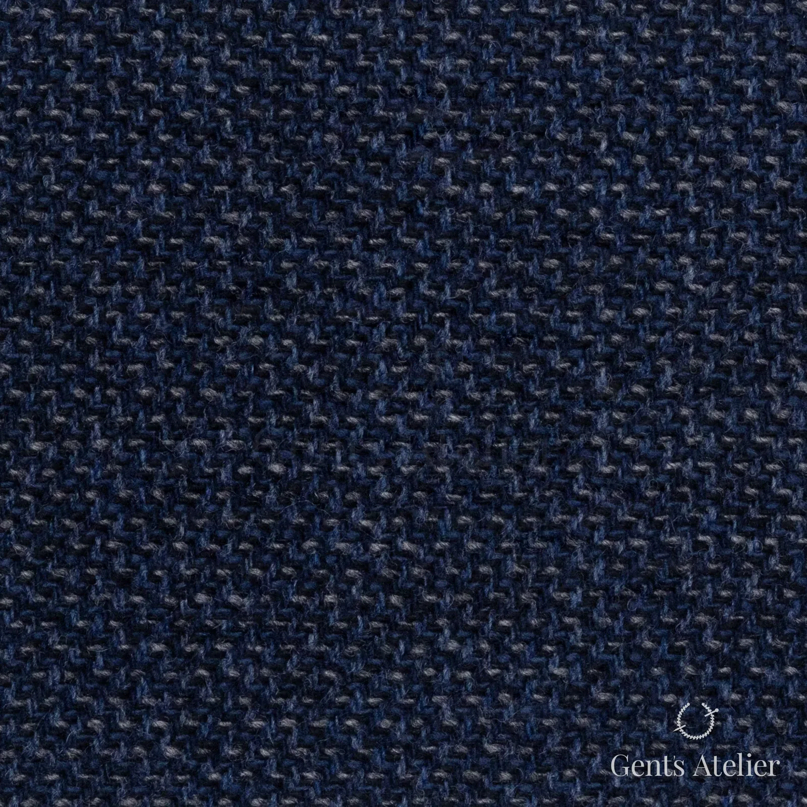 Костюмная ткань Marzoni 651 - 597 / 1500 — Синий, меланж, 90% шерсть, 10% кашемир