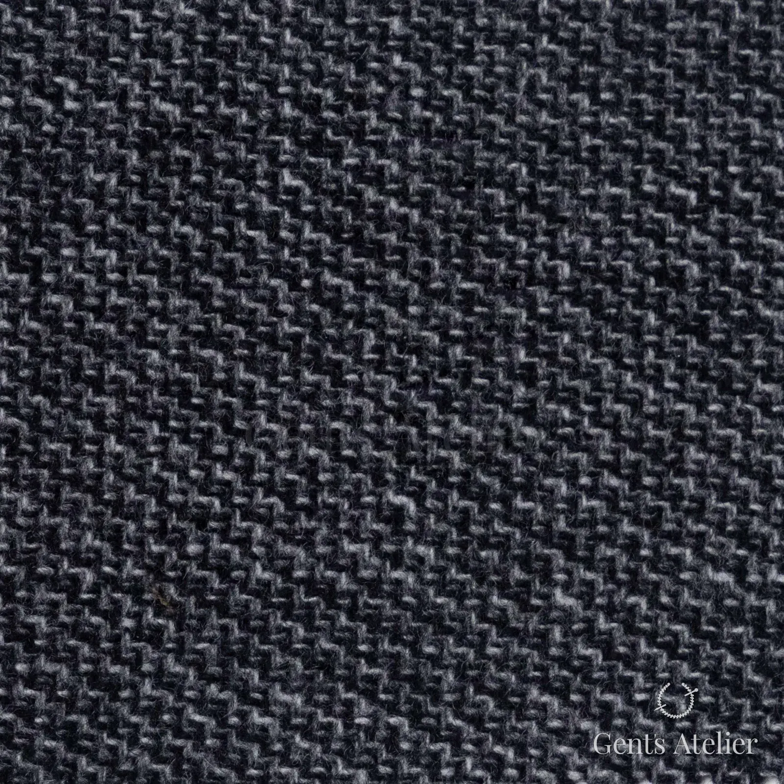 Костюмная ткань Marzoni 651 - 599 / 1500 — Антрацит, меланж, 90% шерсть, 10% кашемир