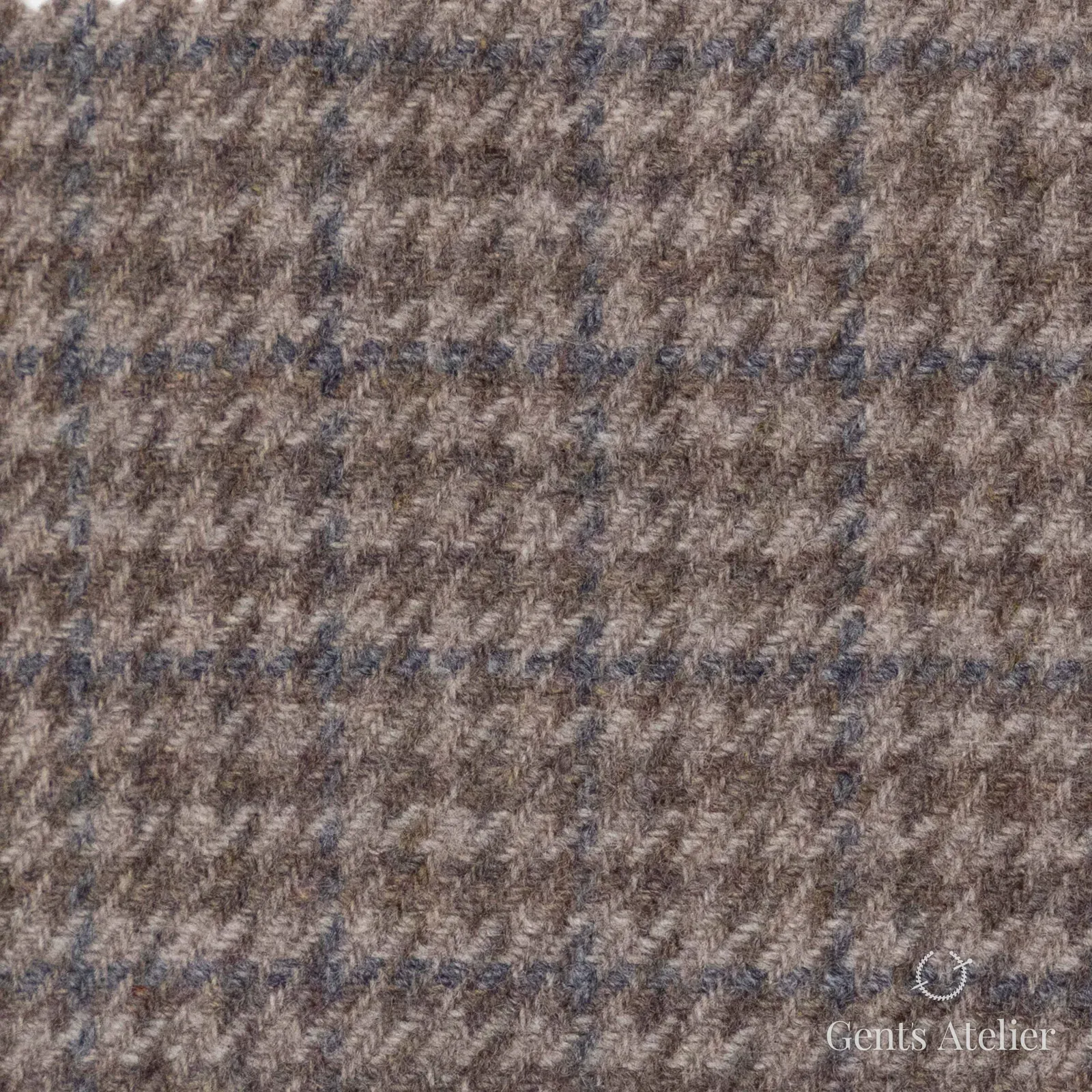 Костюмная ткань Marzoni 651 - 660 / 1200 — Light Brown, гусиная лапка, 90% шерсть, 10% кашемир