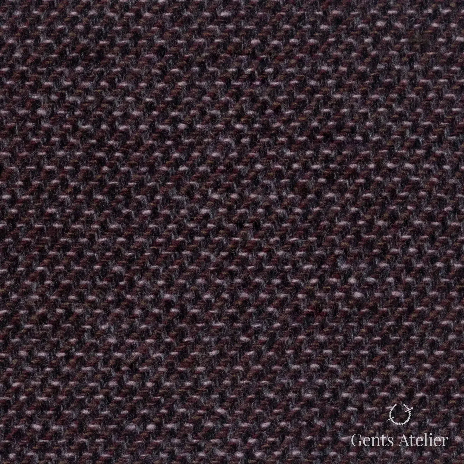 Костюмная ткань Marzoni 651 - 693 / 1500 — Бордовый, меланж, 90% шерсть, 10% кашемир