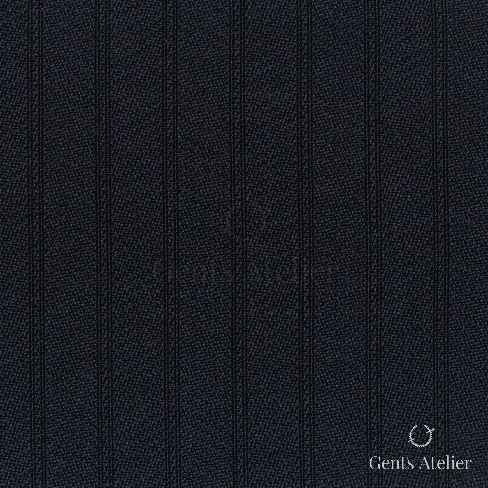 Костюмная ткань Marzoni 606 - 479 / 700 — Тёмно-синий, полоса, 100% шерсть