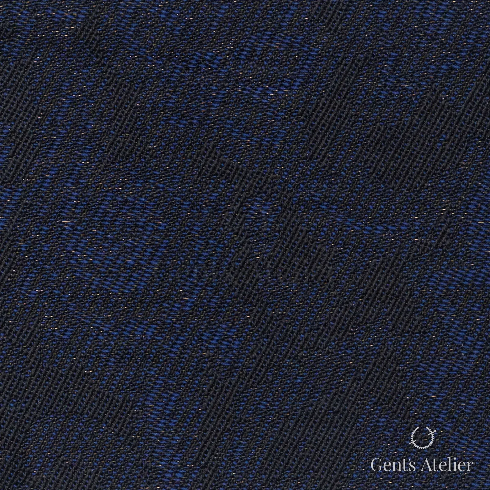 Костюмная ткань Marzoni 607 - 829 / 1000 — Синий, полоса, 95% шерсть, 5% полиэстер
