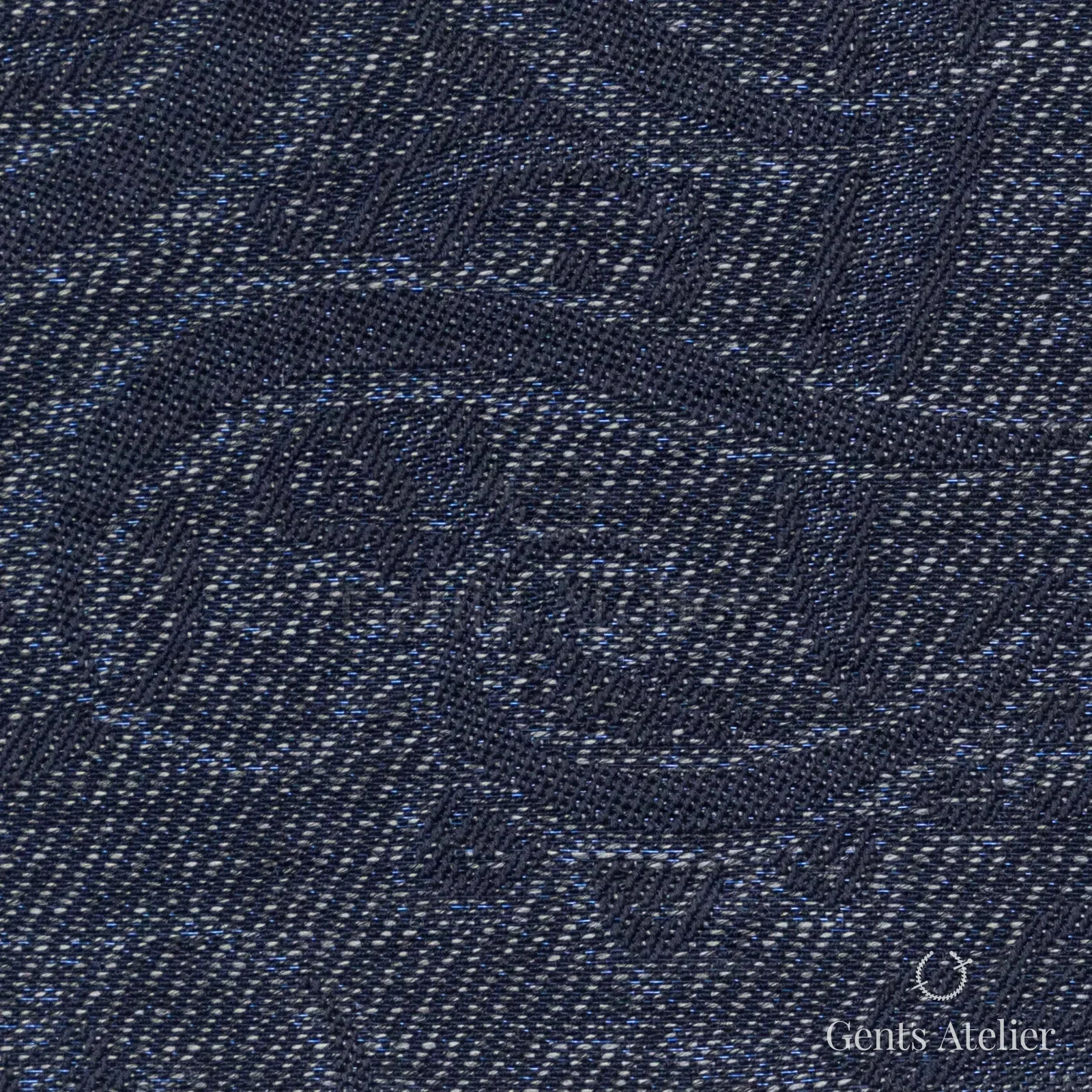 Костюмная ткань Marzoni 607 - 832 / 1000 — Синий, меланж, 95% шерсть, 5% полиэстер