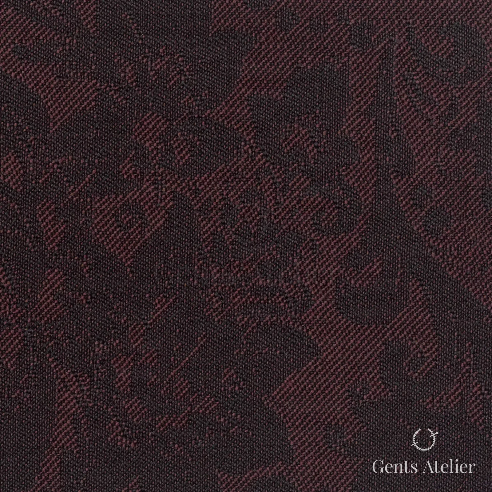 Костюмная ткань Marzoni 609 - 440 / 1000 — Бордовый, узор, 100% шерсть