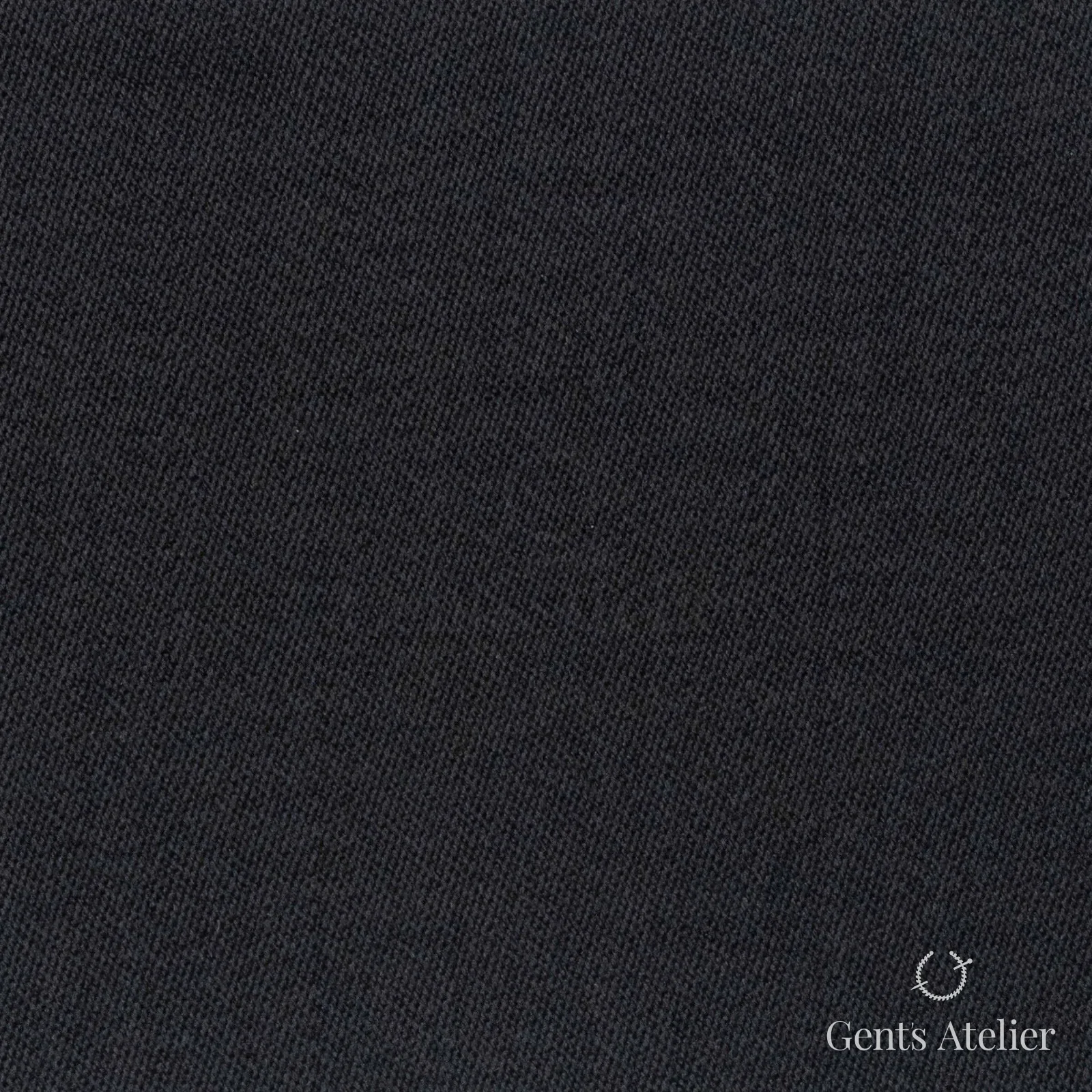 Костюмная ткань Marzoni 609 - 958 / 1300 — Чёрный, однотонная, 100% шерсть