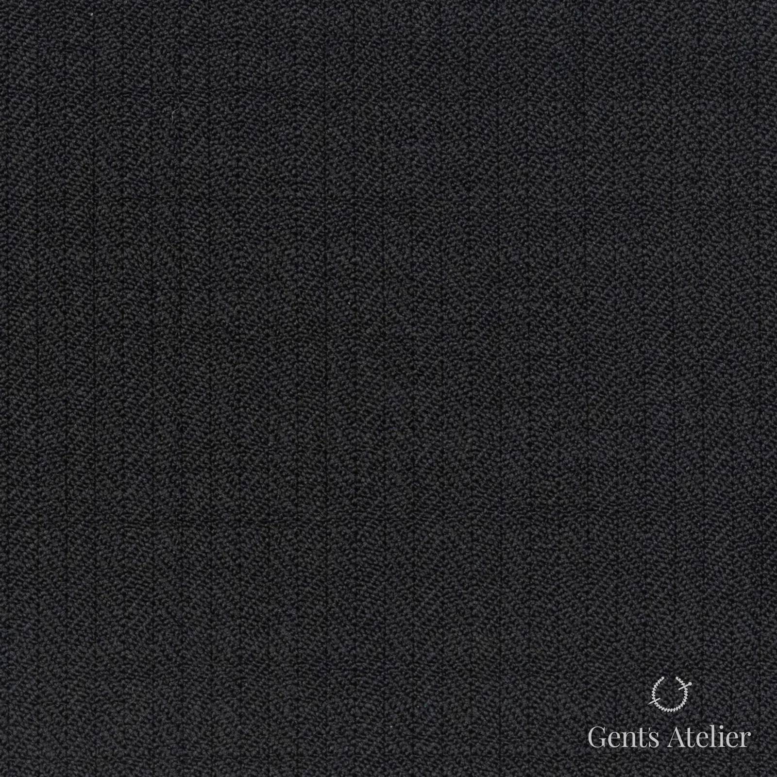 Костюмная ткань Marzoni 624 - 148 / 800 — Чёрный, однотонная, 100% шерсть