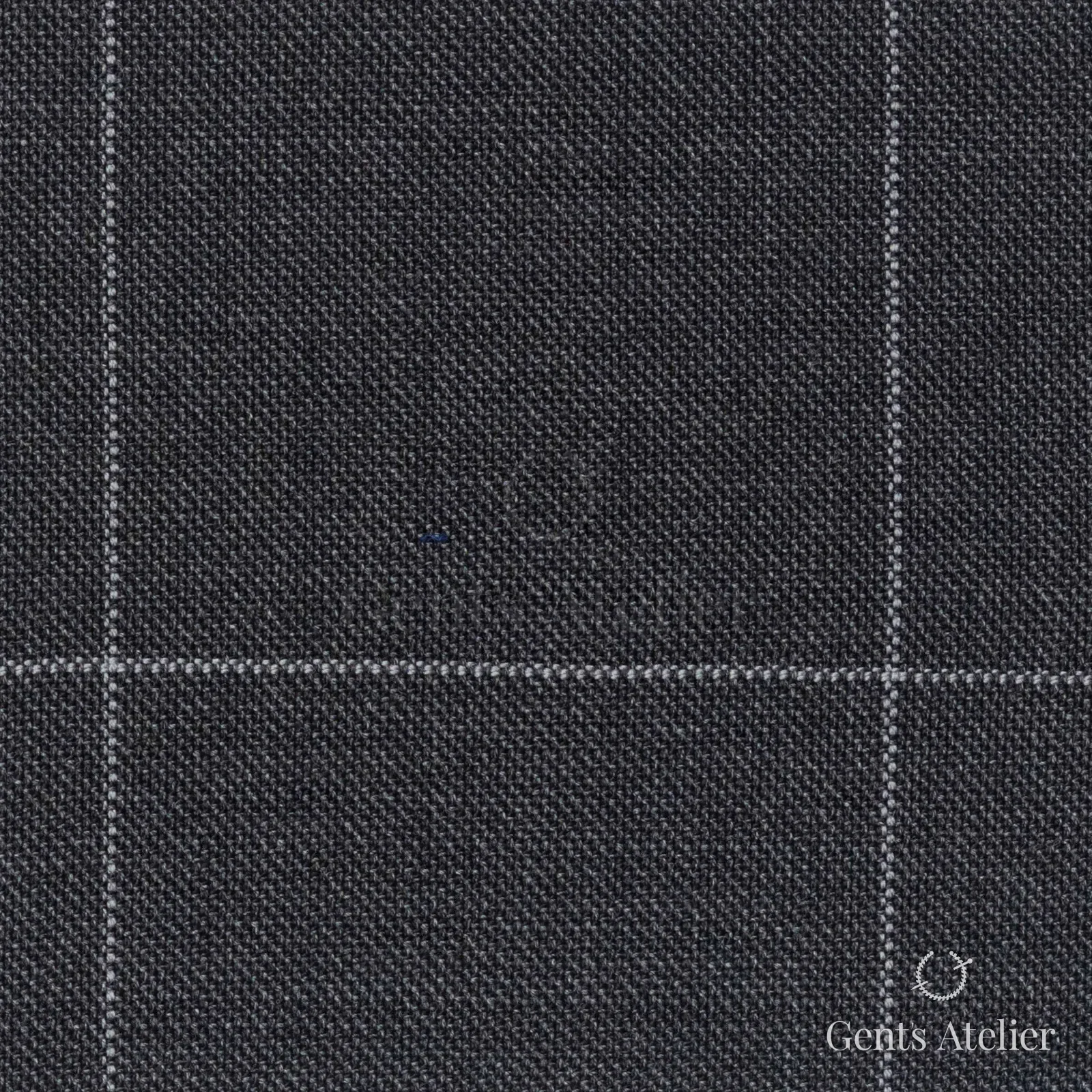 Костюмная ткань Marzoni 723 - 009 / 1200 — Серый / Белый, оконная клетка, 100% шерсть