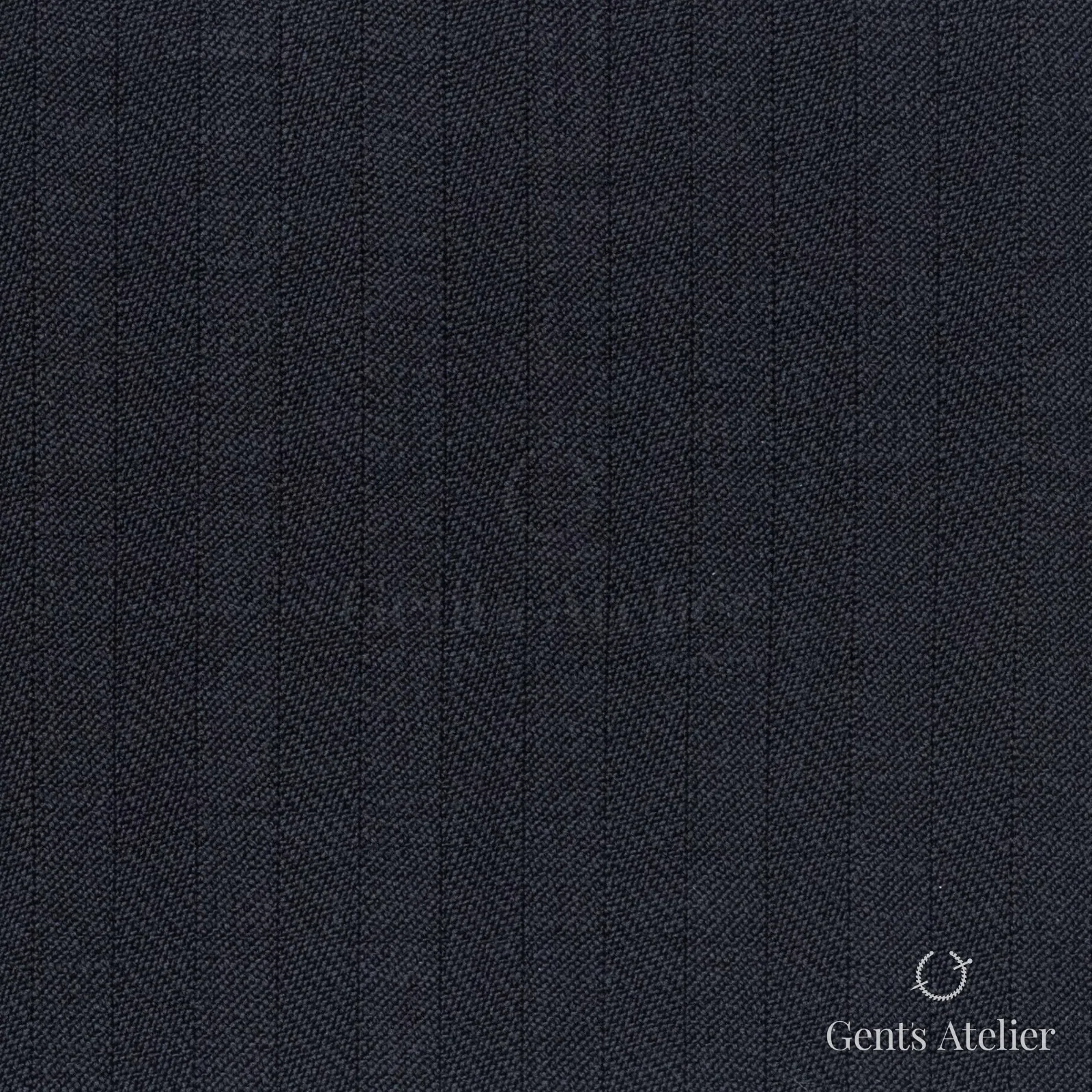 Костюмная ткань Marzoni 723 - 039 / 1200 — Тёмно-синий, полоса, 100% шерсть