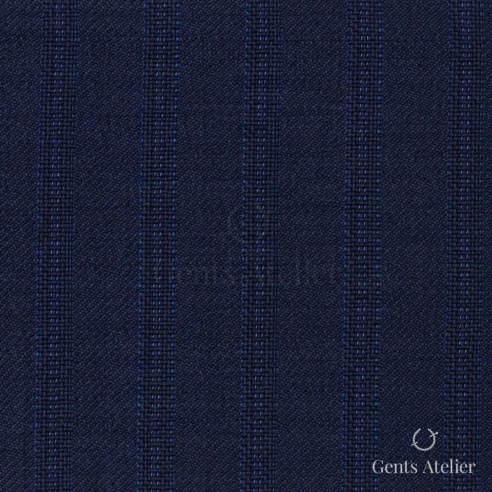Костюмная ткань Marzoni 606 - 312 / 800 — Синий, полоса, 100% шерсть