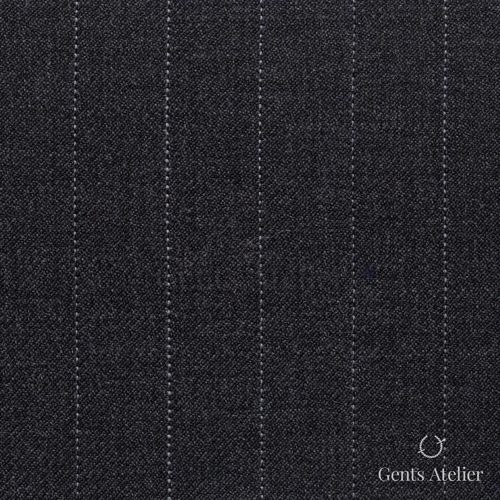Костюмная ткань Marzoni 609 - 852 / 1000 — Серый / Белый, полоса, 100% шерсть