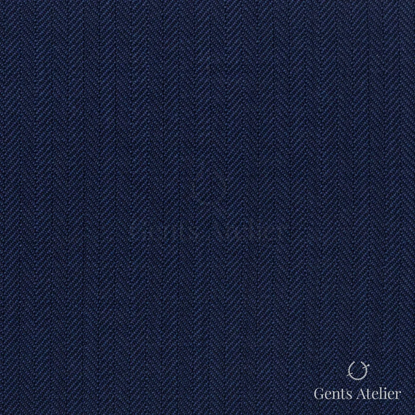 Костюмная ткань Marzoni 609 - 865 / 1000 — Тёмно-синий, ёлочка, 100% шерсть