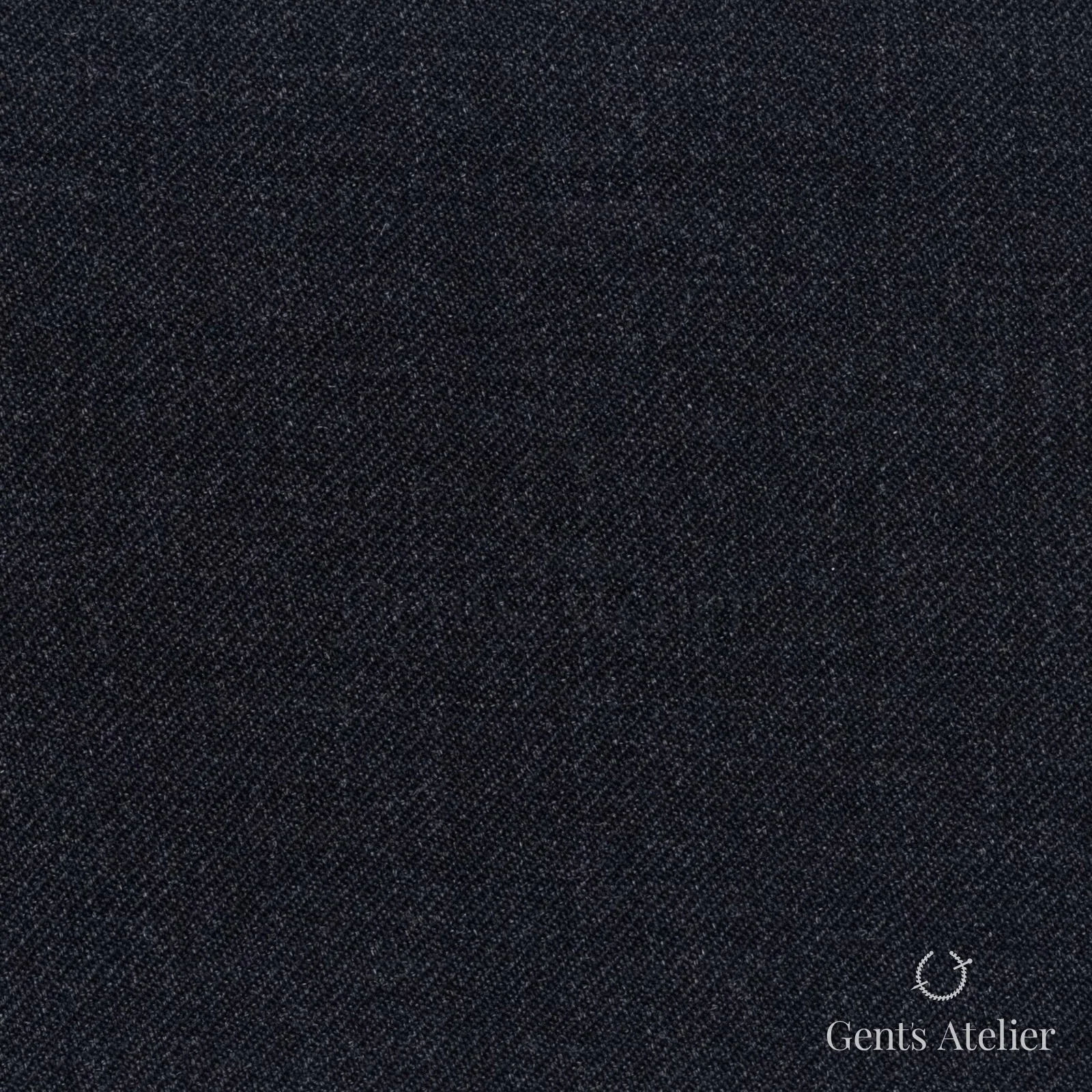 Костюмная ткань Marzoni 609 - 983 / 900 — Антрацит, однотонная, 100% шерсть