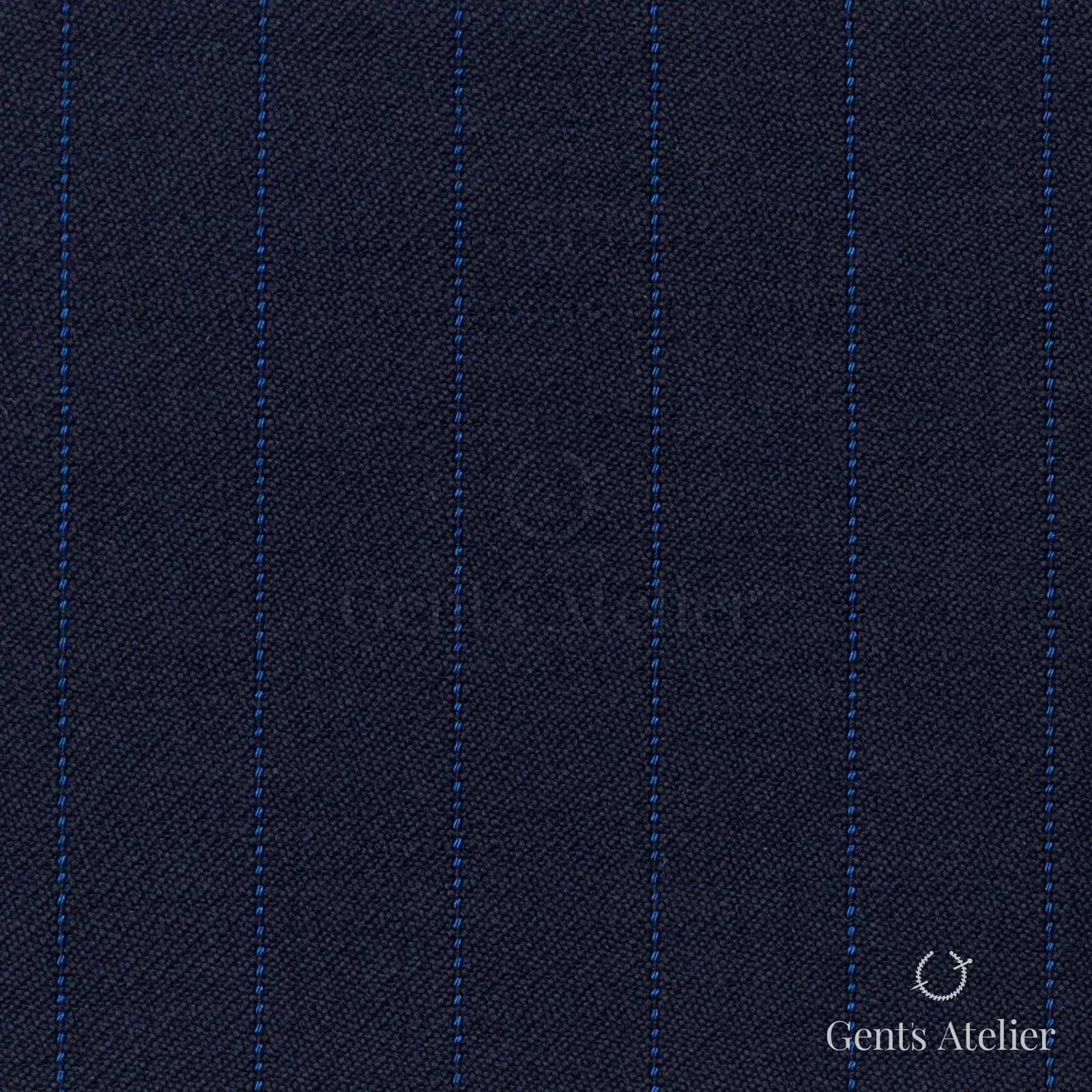 Костюмная ткань Marzoni 621 - 007 / 800 — Тёмно-синий, полоса, 100% шерсть