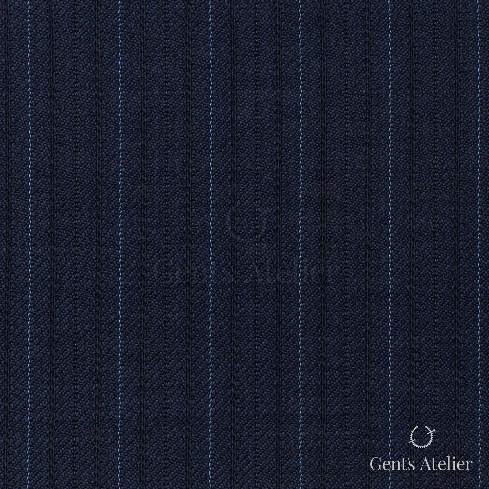 Костюмная ткань Marzoni 621 - 104 / 900 — Синий / Sky Blue, полоса, 100% шерсть