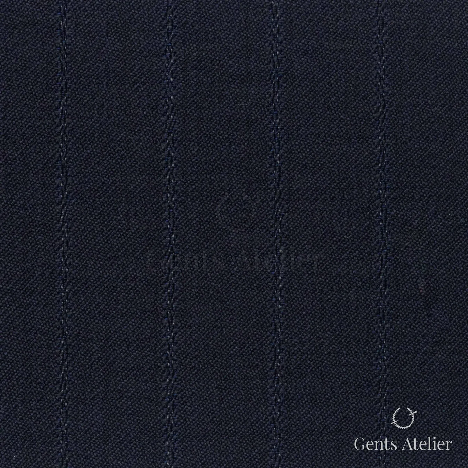 Костюмная ткань Marzoni 622 - 039 / 800 — Тёмно-синий / Синий, полоса, 100% шерсть