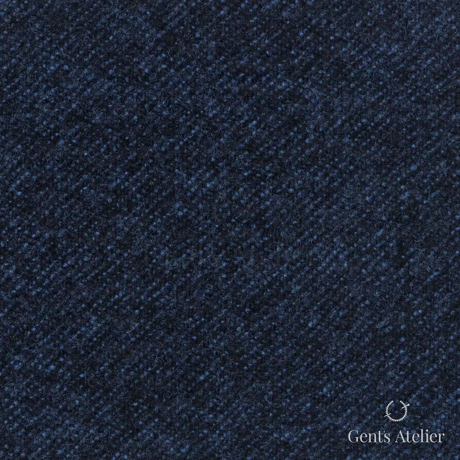 Костюмная ткань Marzoni 623 - 512 / 900 — Синий, ёлочка, 100% шерсть