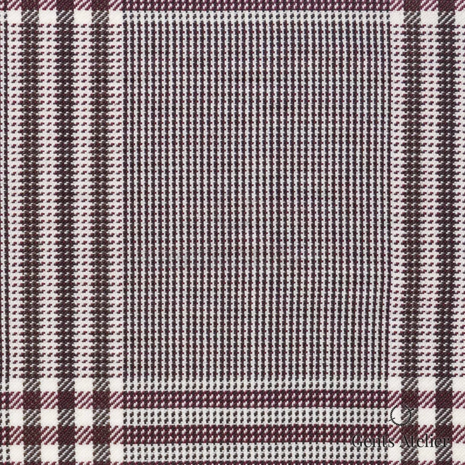 Костюмная ткань Marzoni 631 - 026 / 900 — Коричневый, оконная клетка, 100% шерсть