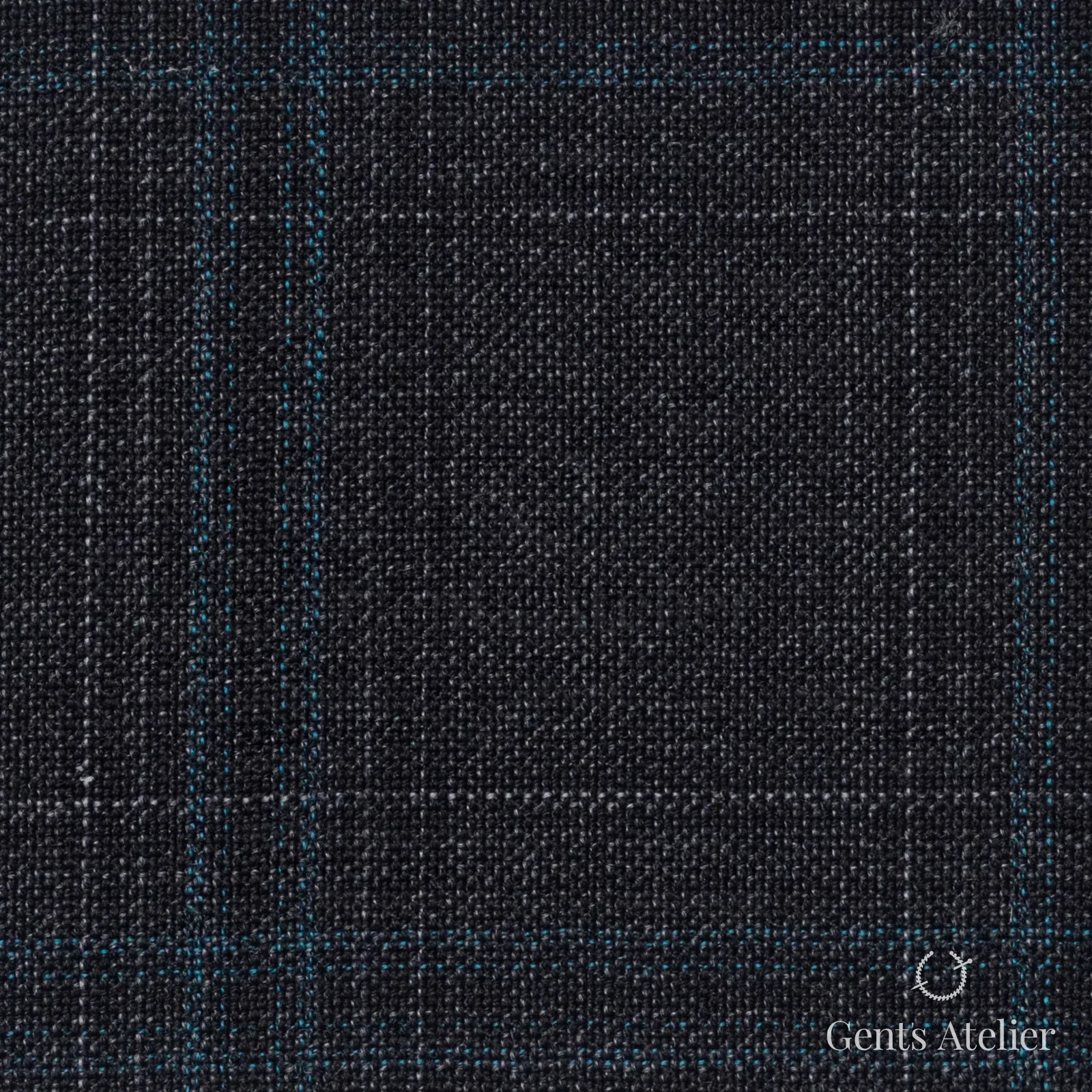 Костюмная ткань Marzoni 651 - 783 / 1000 — Серый / Зелёный, оконная клетка, 100% шерсть