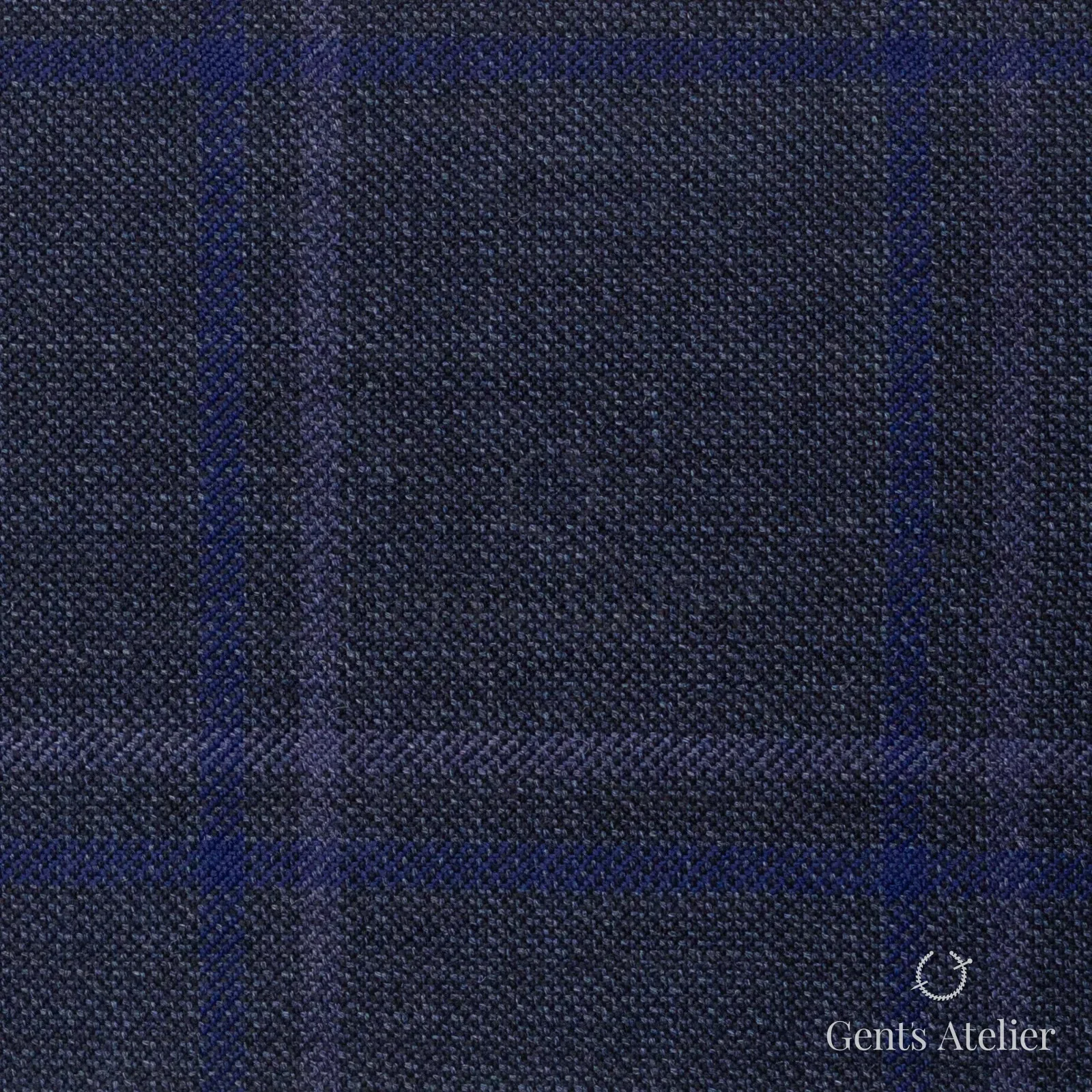 Костюмная ткань Marzoni 600 - 362 / 900 — Серый / Фиолетовый, оконная клетка, 100% шерсть