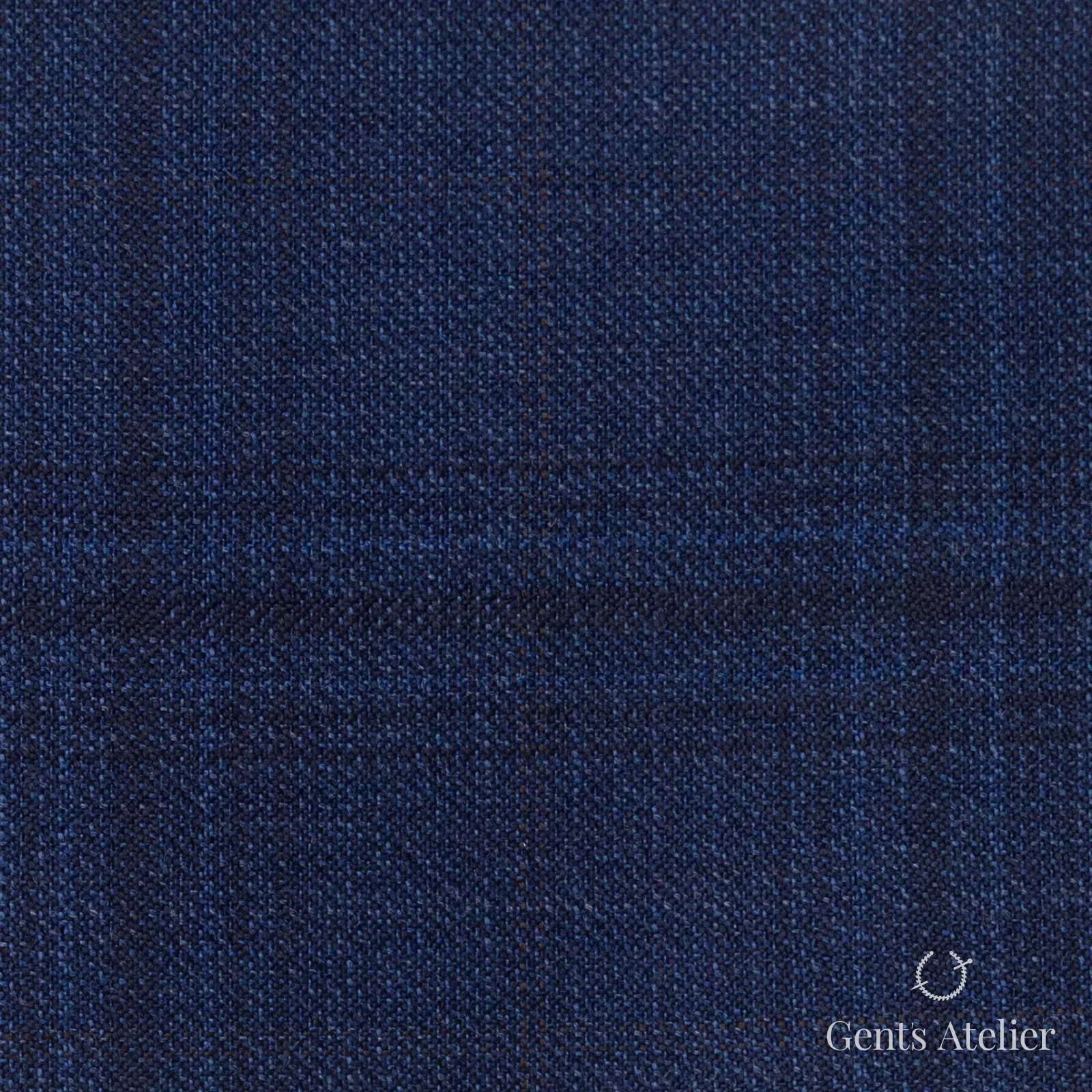Костюмная ткань Marzoni 600 - 388 / 900 — Синий, однотонная, 100% шерсть