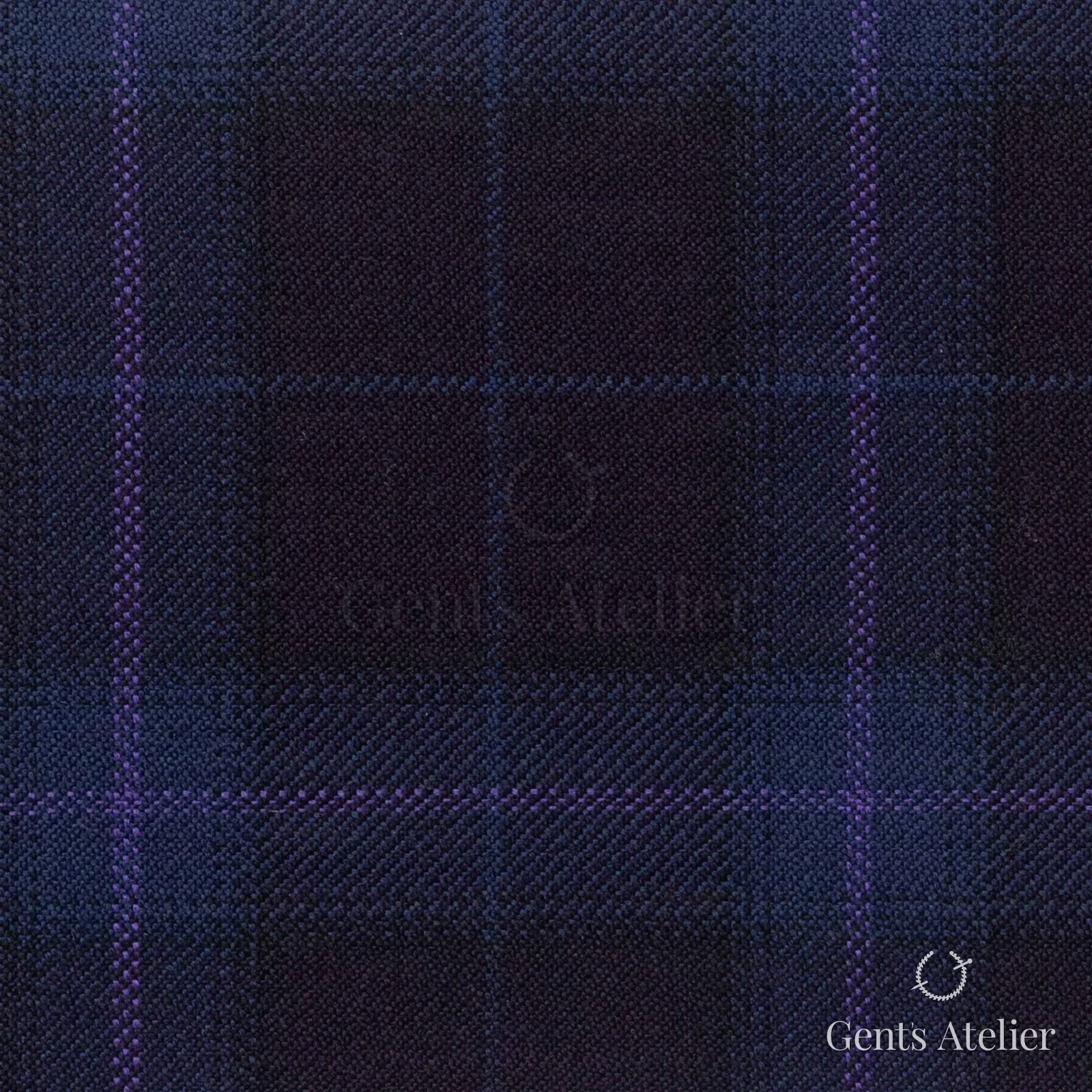 Костюмная ткань Marzoni 600 - 429 / 900 — Бордовый / Фиолетовый, оконная клетка, 100% шерсть