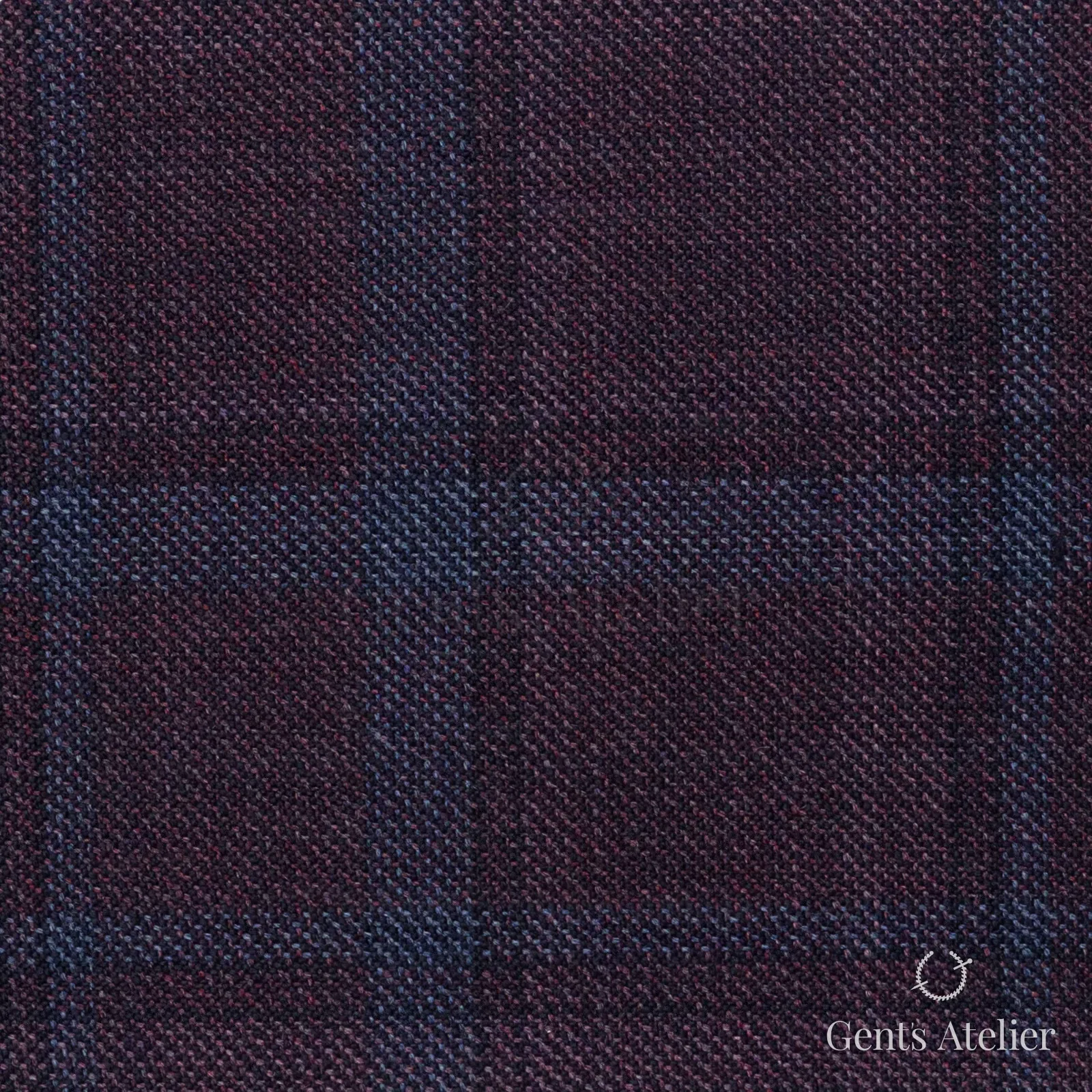 Костюмная ткань Marzoni 600 - 437 / 900 — Бордовый / Зелёный, оконная клетка, 100% шерсть