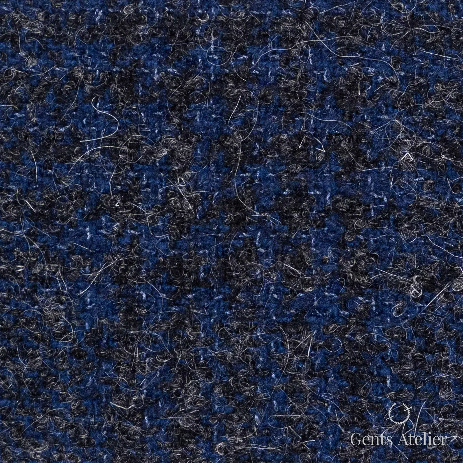 Костюмная ткань Marzoni 665 - 101 / 1500 — Синий / Антрацит, меланж, 61% шерсть, 16% мохер, 14% шёлк, 9% кашемир