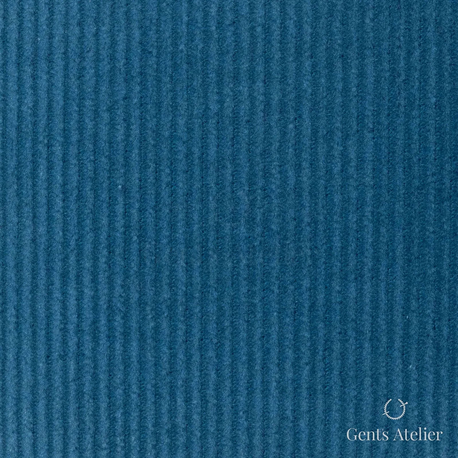 Костюмная ткань Marzoni 605 - 480 / 500 — Teal, полоса, 100% хлопок