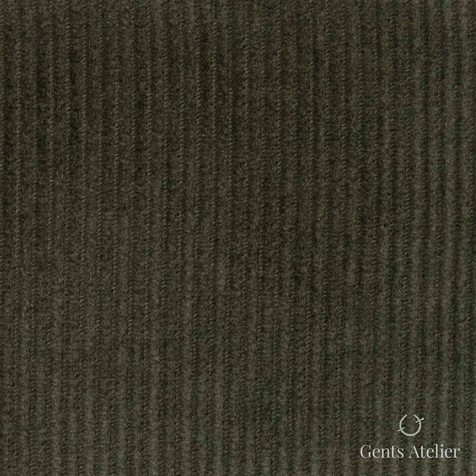 Костюмная ткань Marzoni 605 - 486 / 500 — Оливковый, однотонная, 100% хлопок
